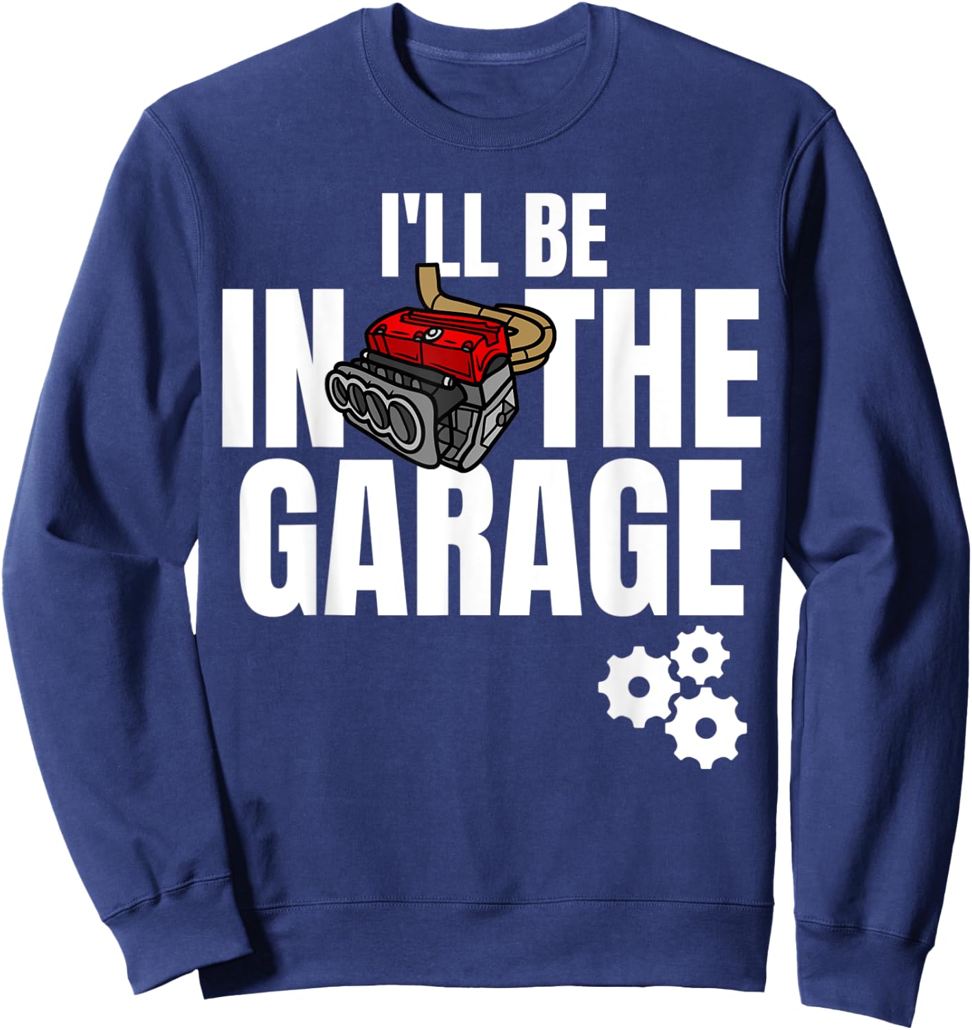 Motor Racing Men Women Kids Stock Car Race Driver Mechanic Sweatshirt - Sweatshirt | Navy