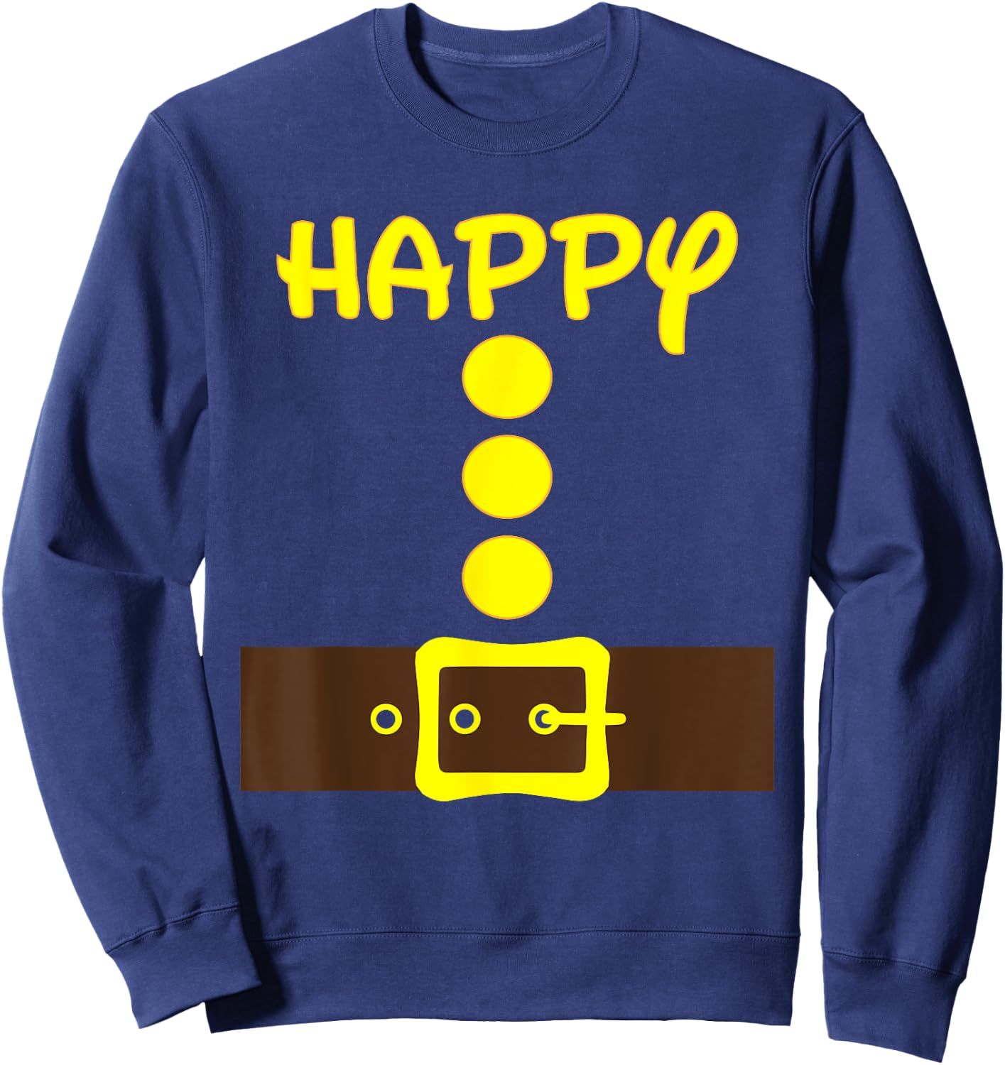 Dwarf Easy Halloween Men Women Kids Color Costume Matching Sweatshirt - Sweatshirt | Navy