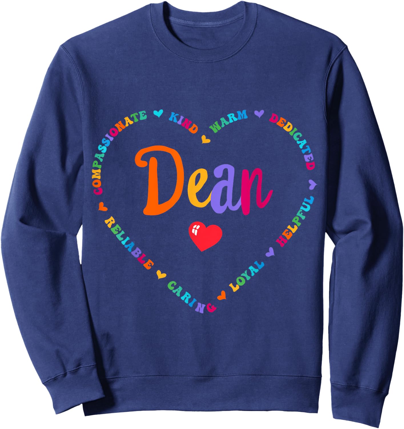 Cute Dean Appreciation Week Back to School academic admin Sweatshirt - Sweatshirt | Navy