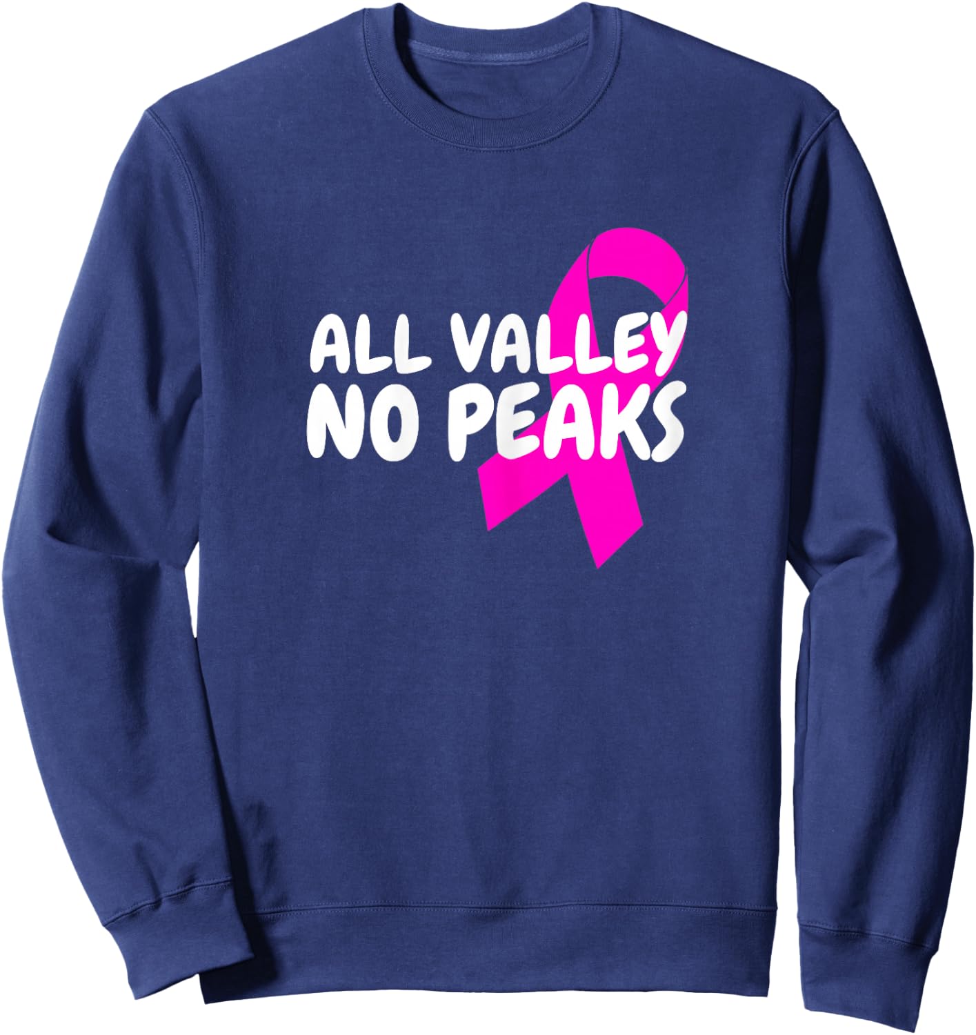 Funny Breast Cancer Victory Double Mastectomy Recovery Quote Sweatshirt - Sweatshirt | Navy