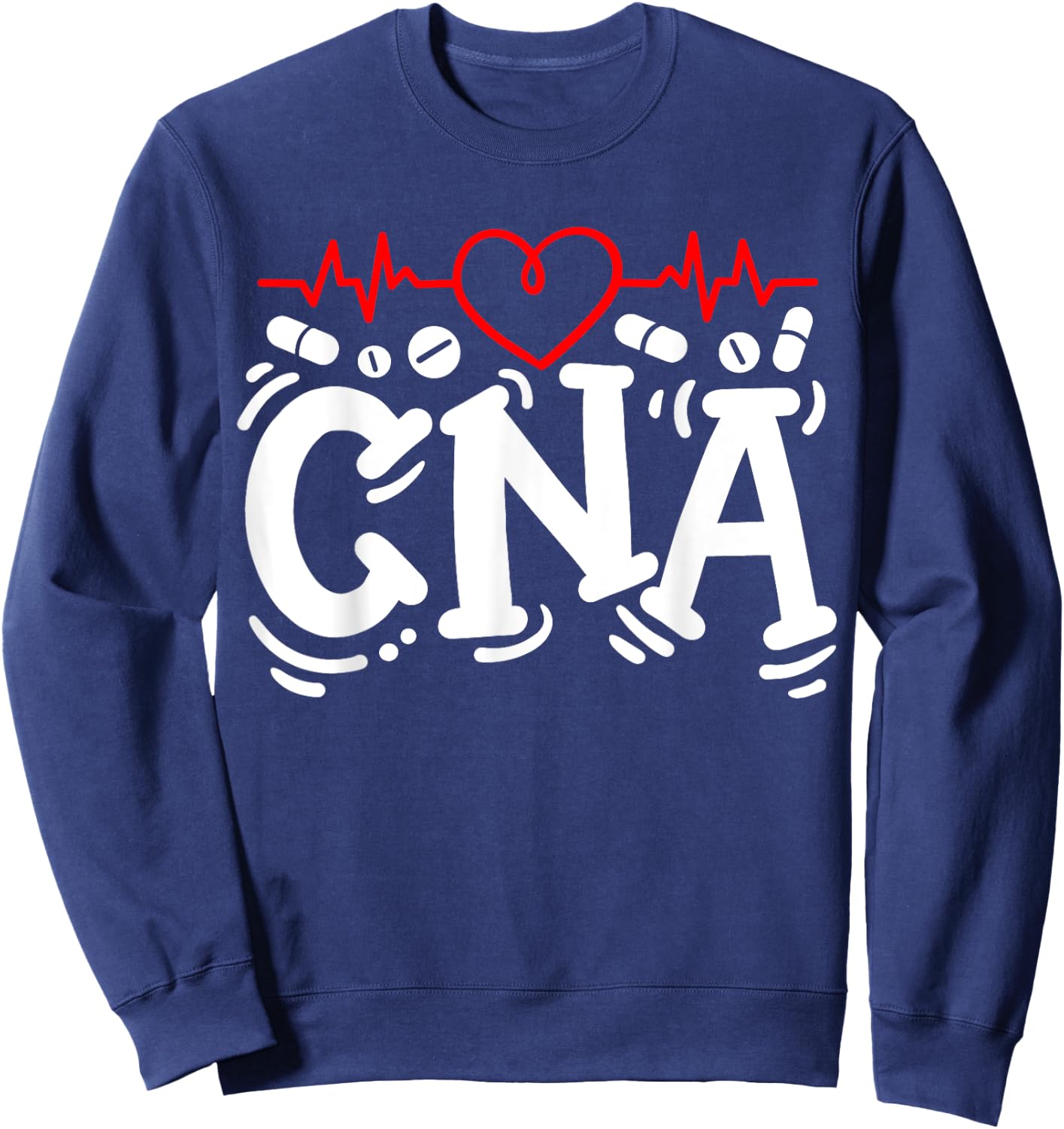 CNA Certified Nursing Assistant Sweatshirt - Sweatshirt | Navy
