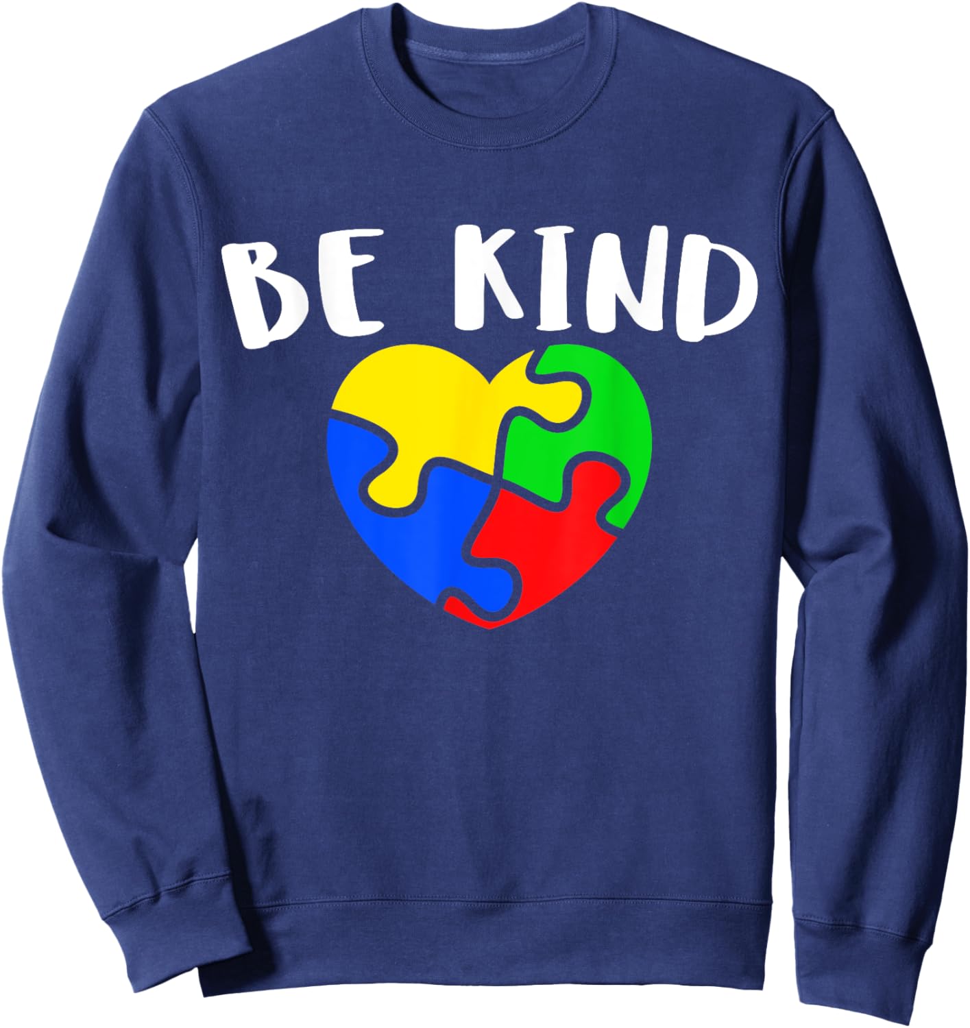 Austism Awareness Month Puzzle Piece Gift | & Sweatshirt - Sweatshirt | Navy
