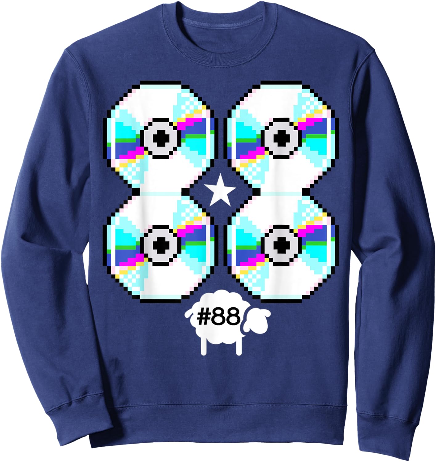 Funny cd vintage lamb Sweatshirt - Sweatshirt | Navy