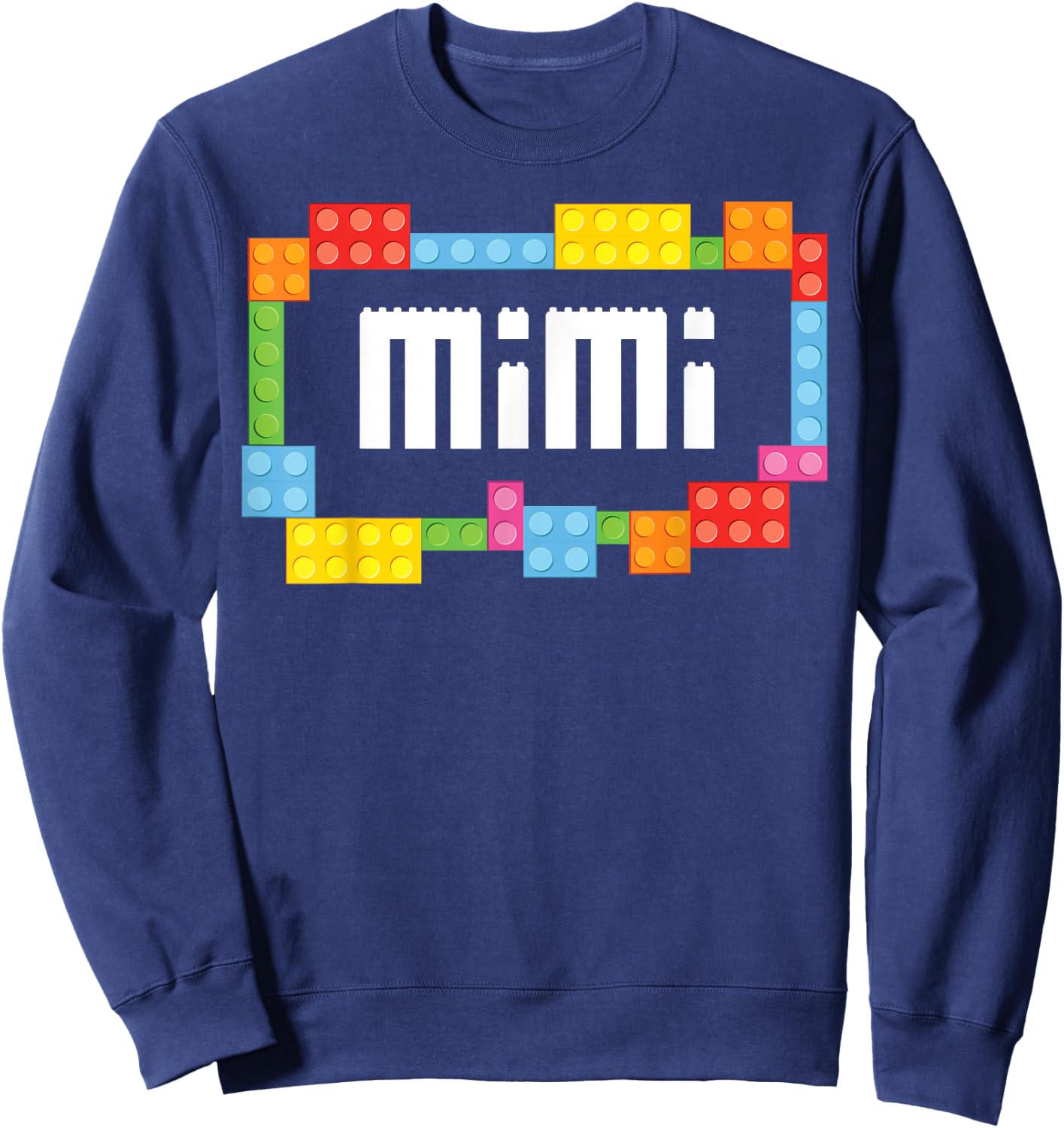 Master builder Mimi Bricks Blocks Building Family Set Sweatshirt - Sweatshirt | Navy
