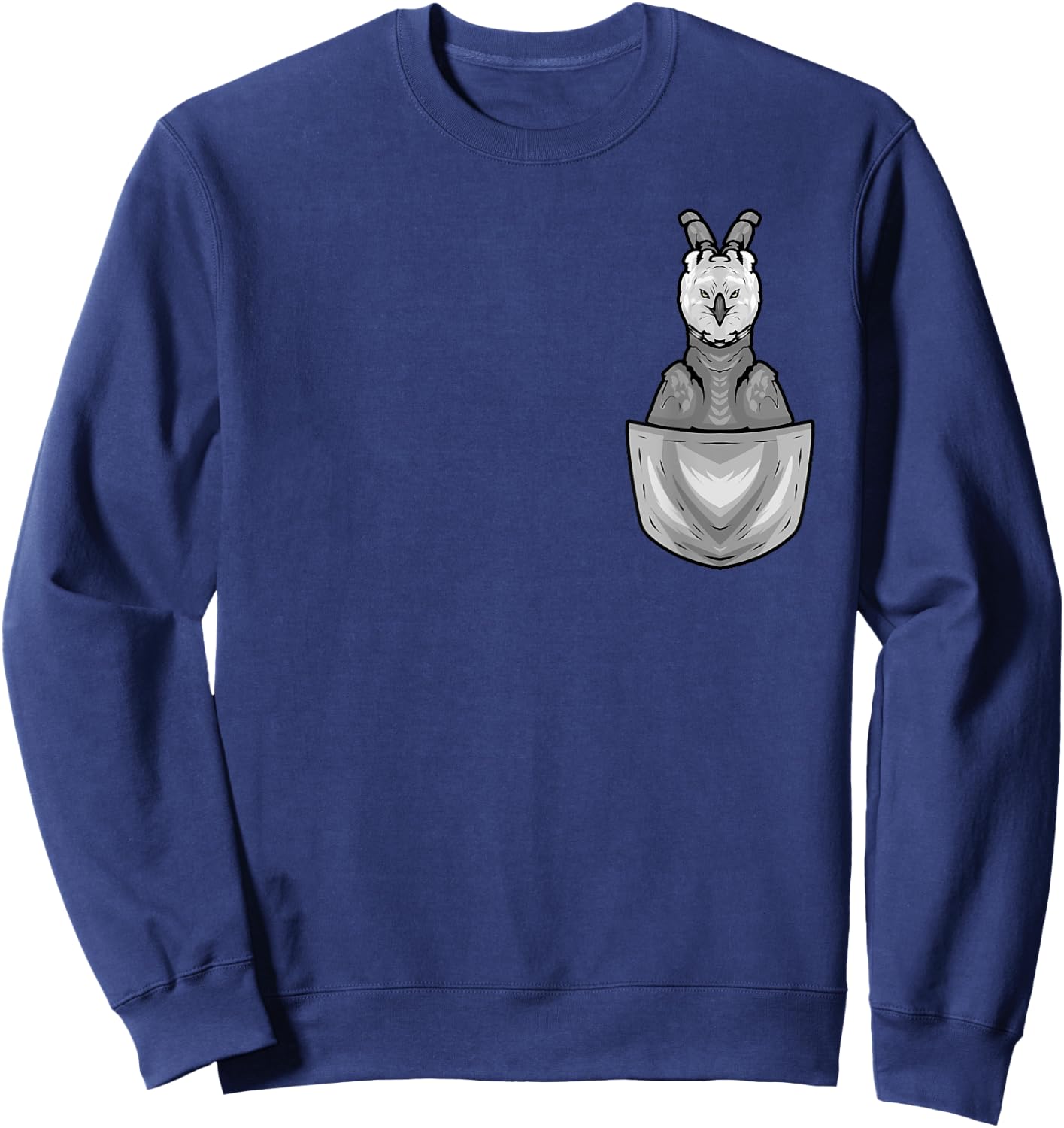 Harpy Eagle In Pocket Raptor Birds Bird Lover Harpy Eagle Sweatshirt - Sweatshirt | Navy
