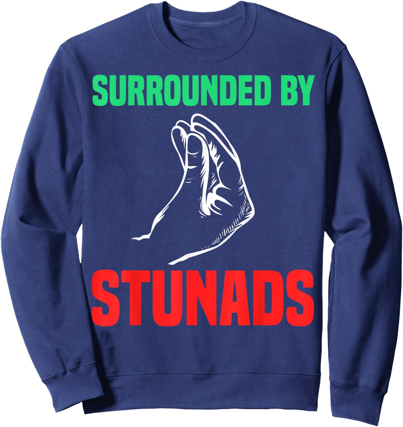 Funny Italian Design Men Women Italy Italian Hand Gesture Sweatshirt - Sweatshirt | Navy