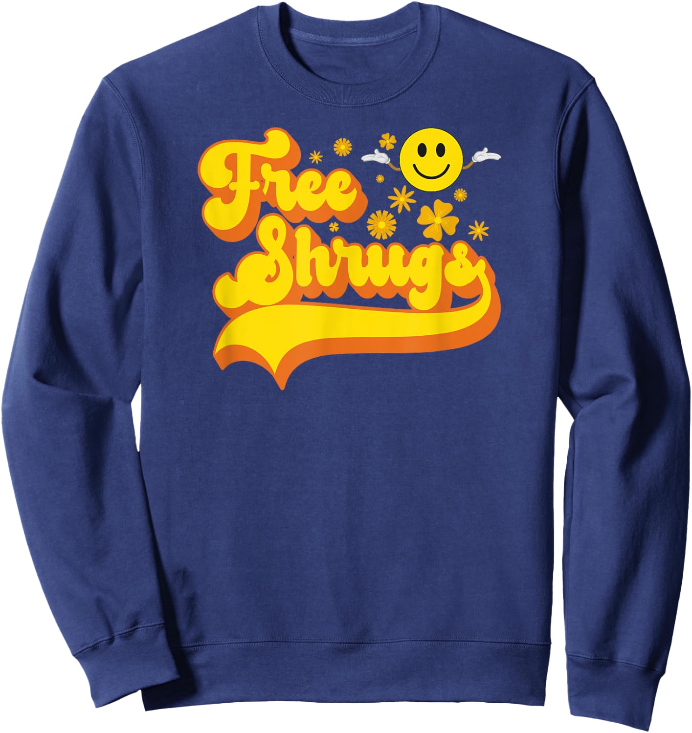 Free Shrugs - Funny Classic Parody Sweatshirt - Sweatshirt | Navy