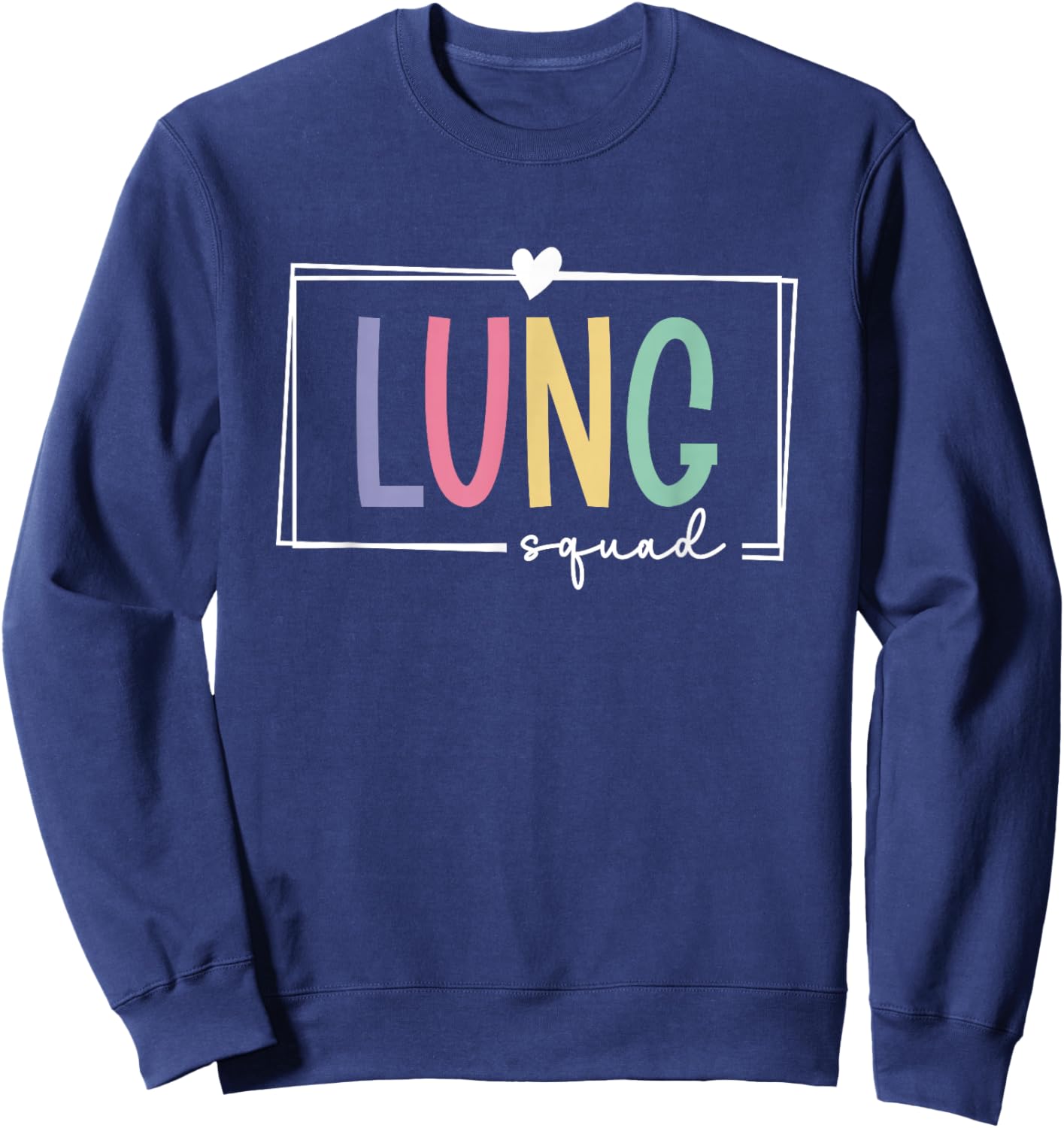 Lung Squad Respiratory Therapist Pulmonologist Sweatshirt - Sweatshirt | Navy