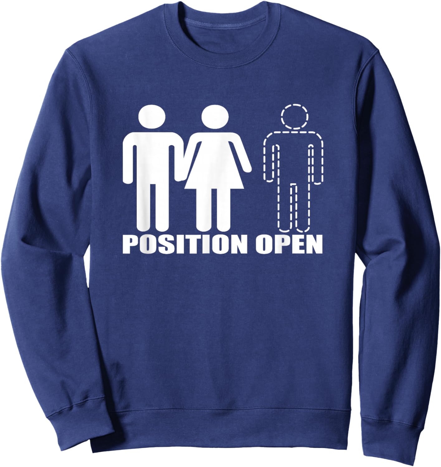 Position open - Male Female Male - Swingers Sweatshirt - Sweatshirt | Navy