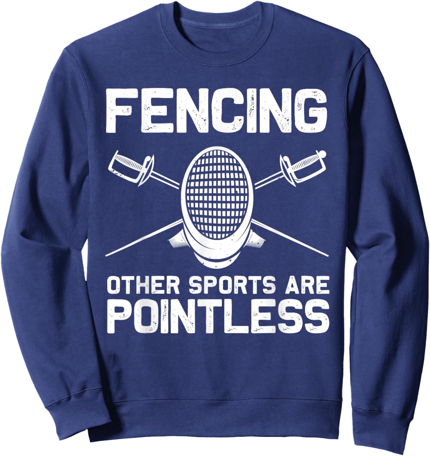 Funny Fencing Design Women Kids Fencing Sport Fencer Sweatshirt - Sweatshirt | Navy