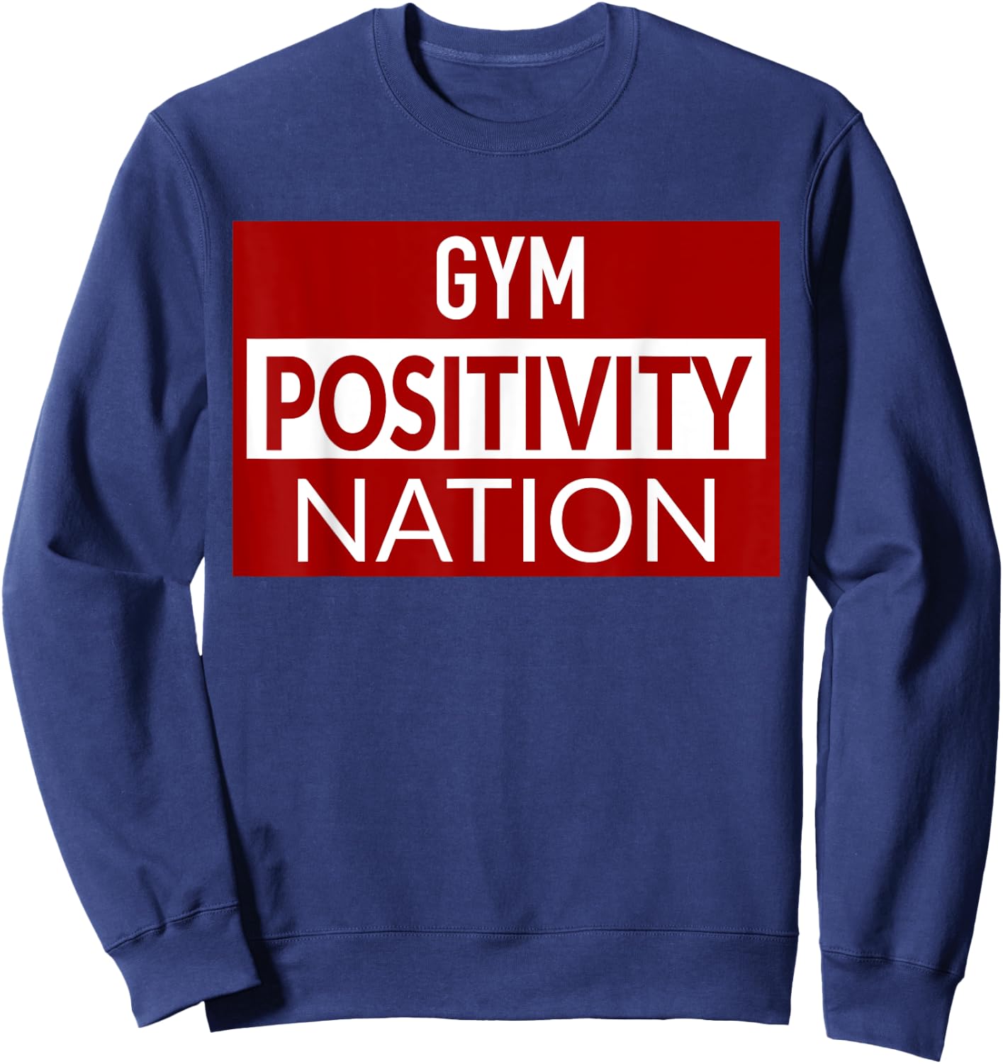 Gym positivity nation Sweatshirt - Sweatshirt | Navy