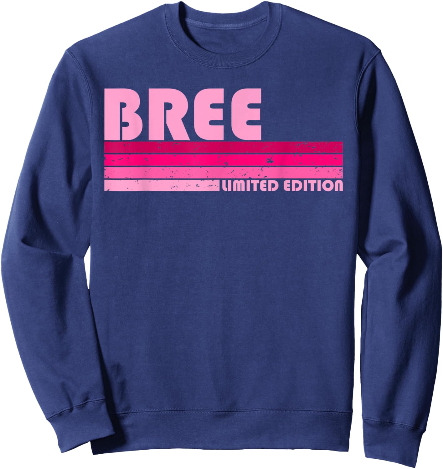 BREE Name Personalized Retro Vintage 80s 90s Birthday Sweatshirt - Sweatshirt | Navy