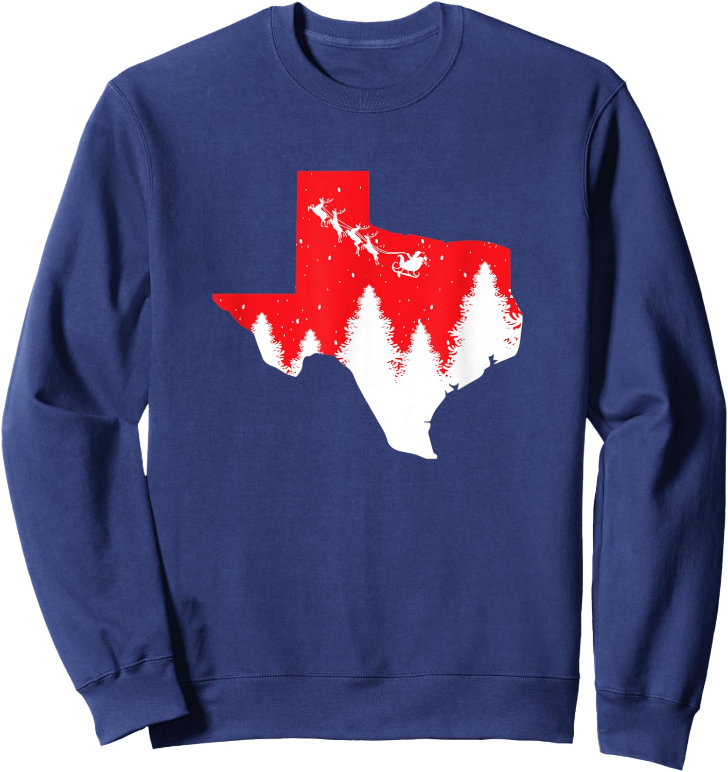 Texas Matching Family Christmas Shirts Pajamas Top Sweatshirt - Sweatshirt | Navy