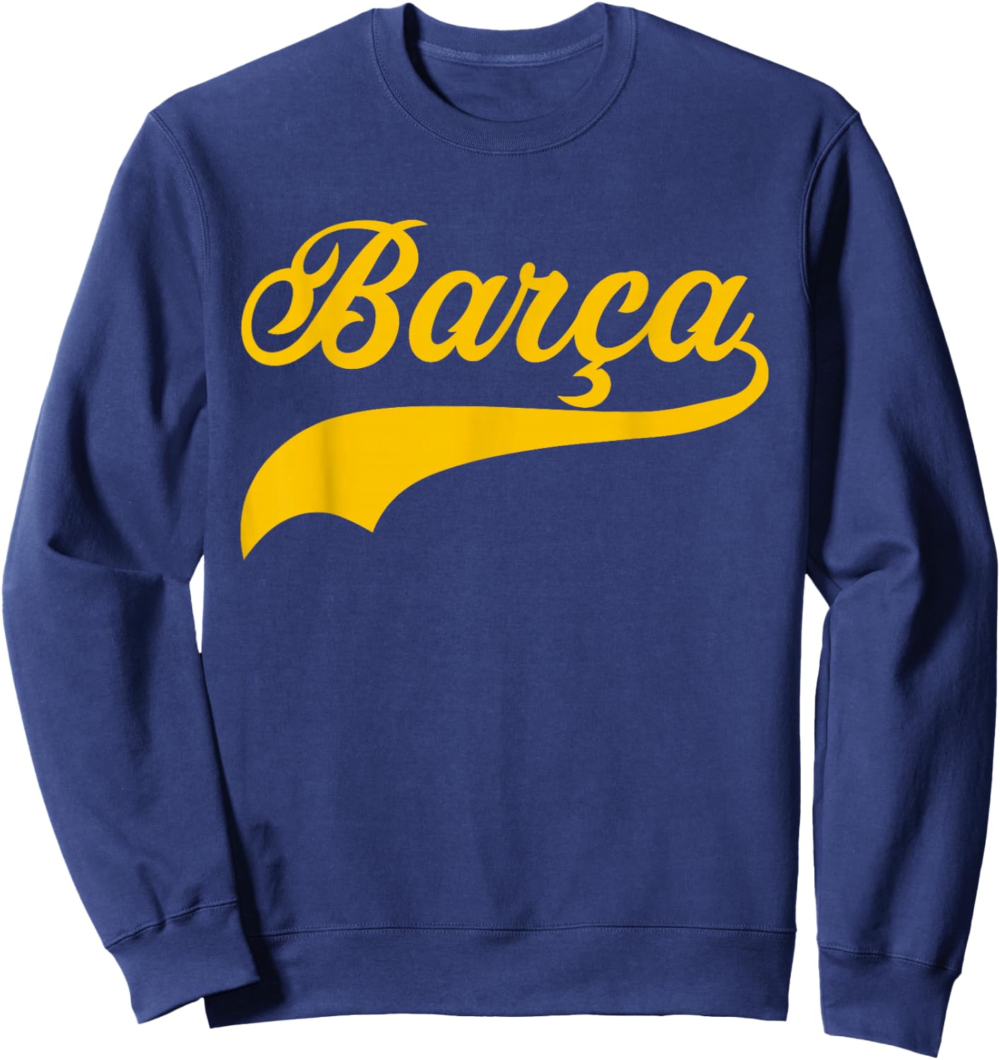 Barcelona Spain Barca Vintage Sports Style Sweatshirt - Sweatshirt | Navy