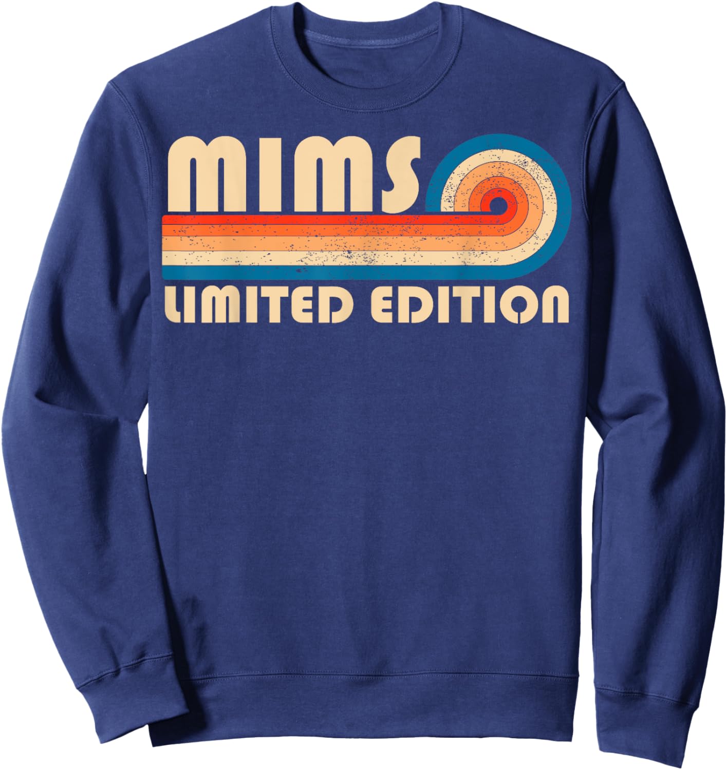 MIMS Surname Retro Vintage 80s 90s Birthday Reunion Sweatshirt - Sweatshirt | Navy