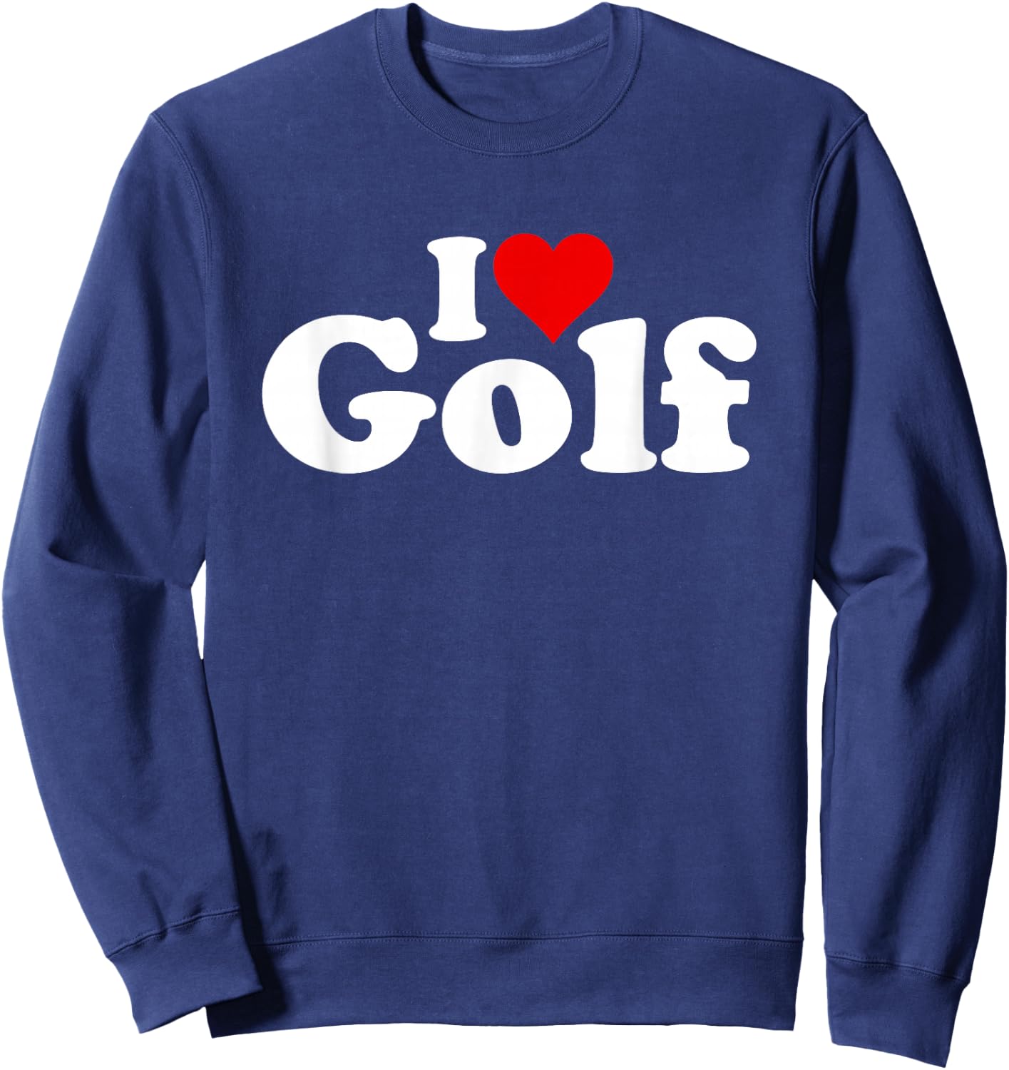 I Love Heart Golf Sweatshirt - Sweatshirt | Navy