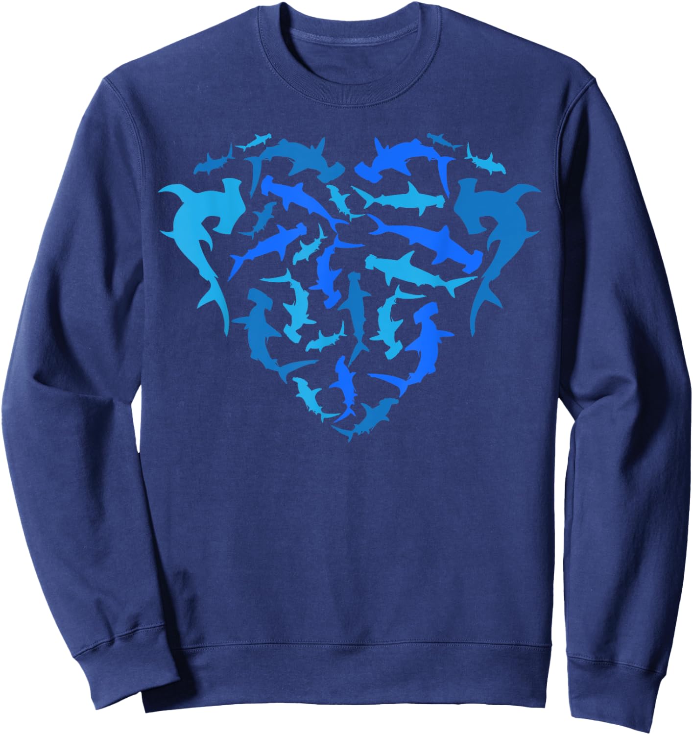 Hammerhead Shark Marine Biology Underwater Animal Sweatshirt - Sweatshirt | Navy