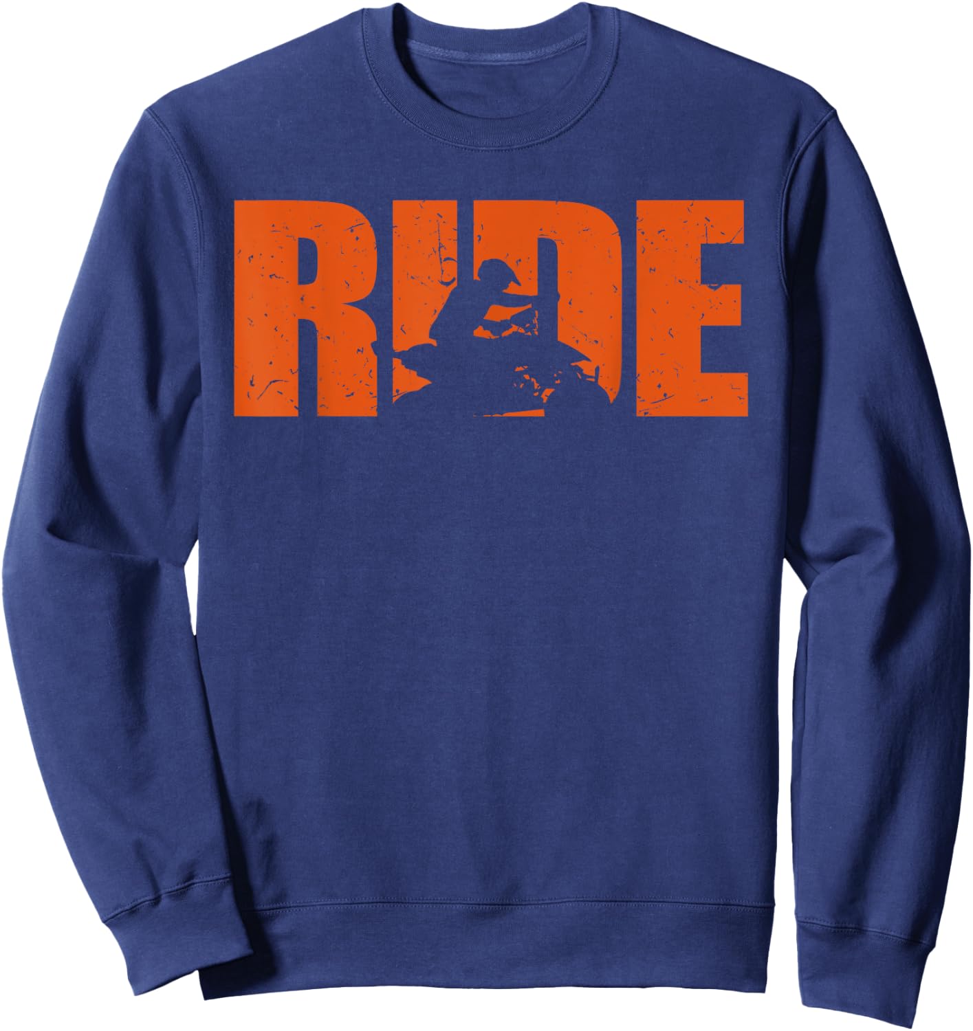 Quad Bike Funny Quad Biker RIDE Four Wheeler Quad ATV Sweatshirt - Sweatshirt | Navy