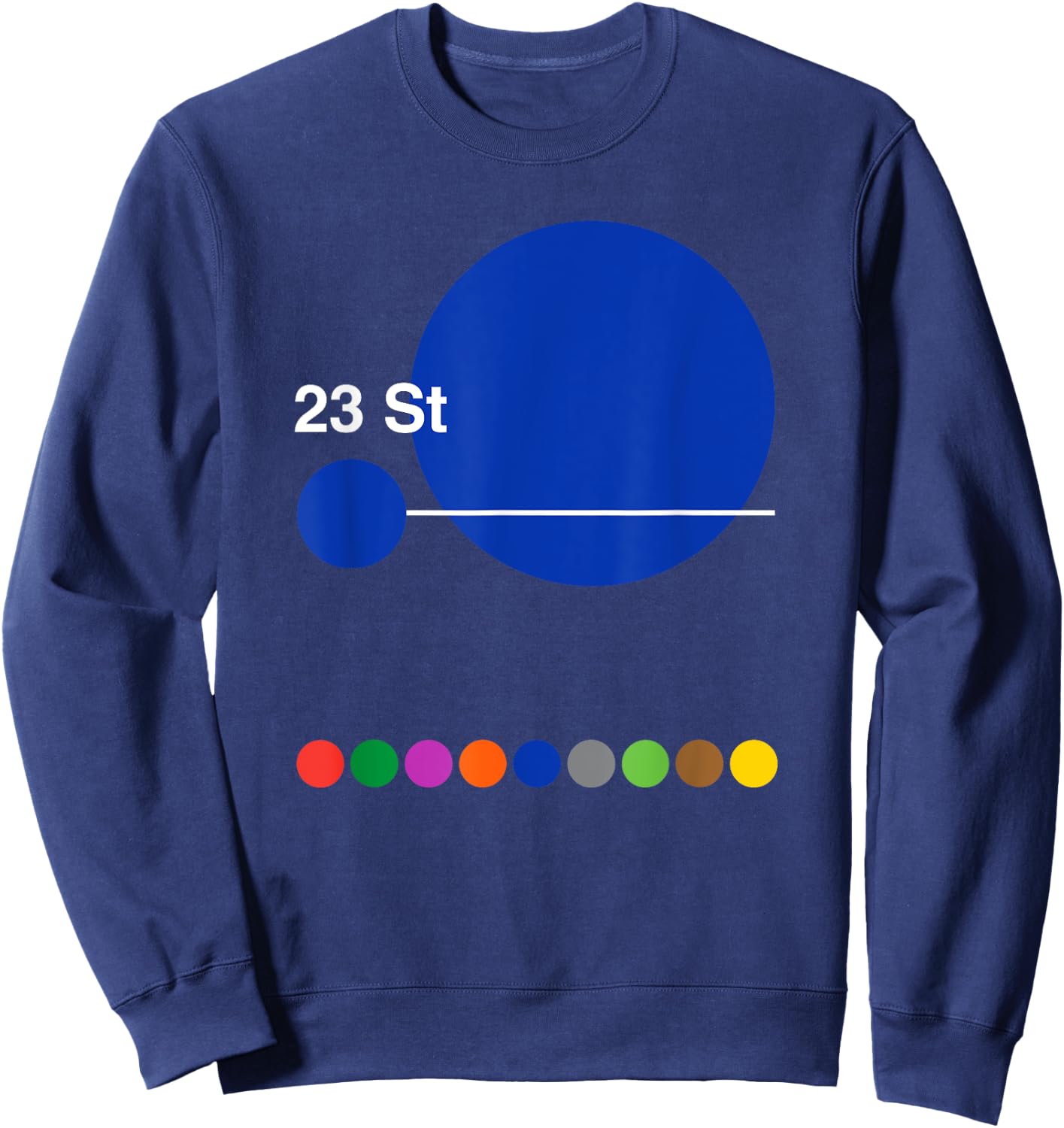New York City 23rd Street Sweatshirt - Sweatshirt | Navy