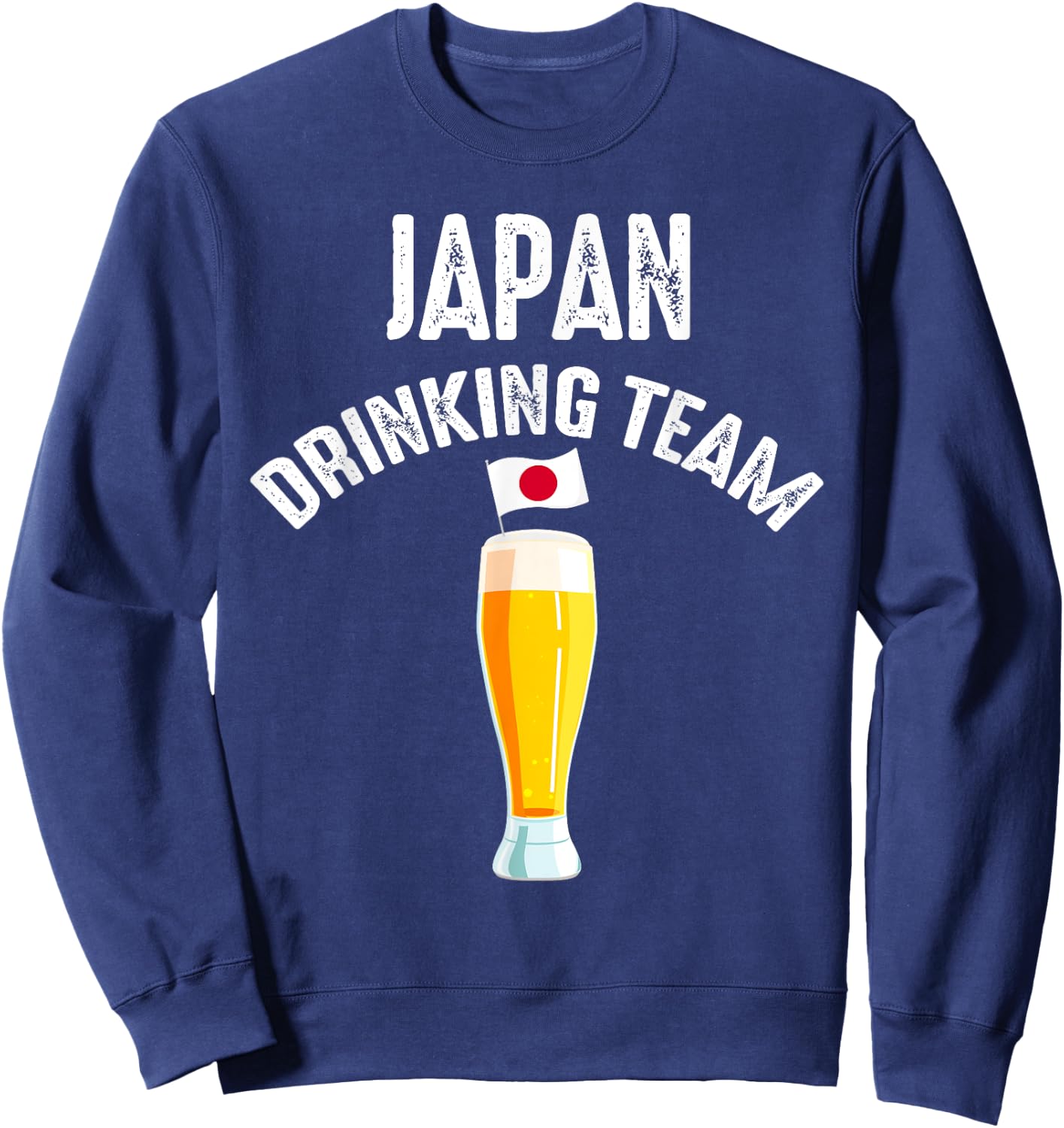 Japan Drinking Team Beer Drinking Sweatshirt - Sweatshirt | Navy