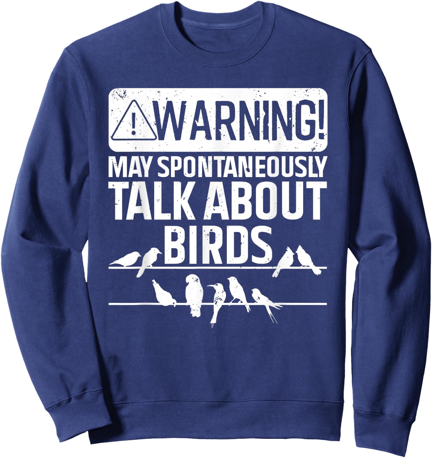 Funny Bird Women Birding Bird Watcher Watching Lover Sweatshirt - Sweatshirt | Navy