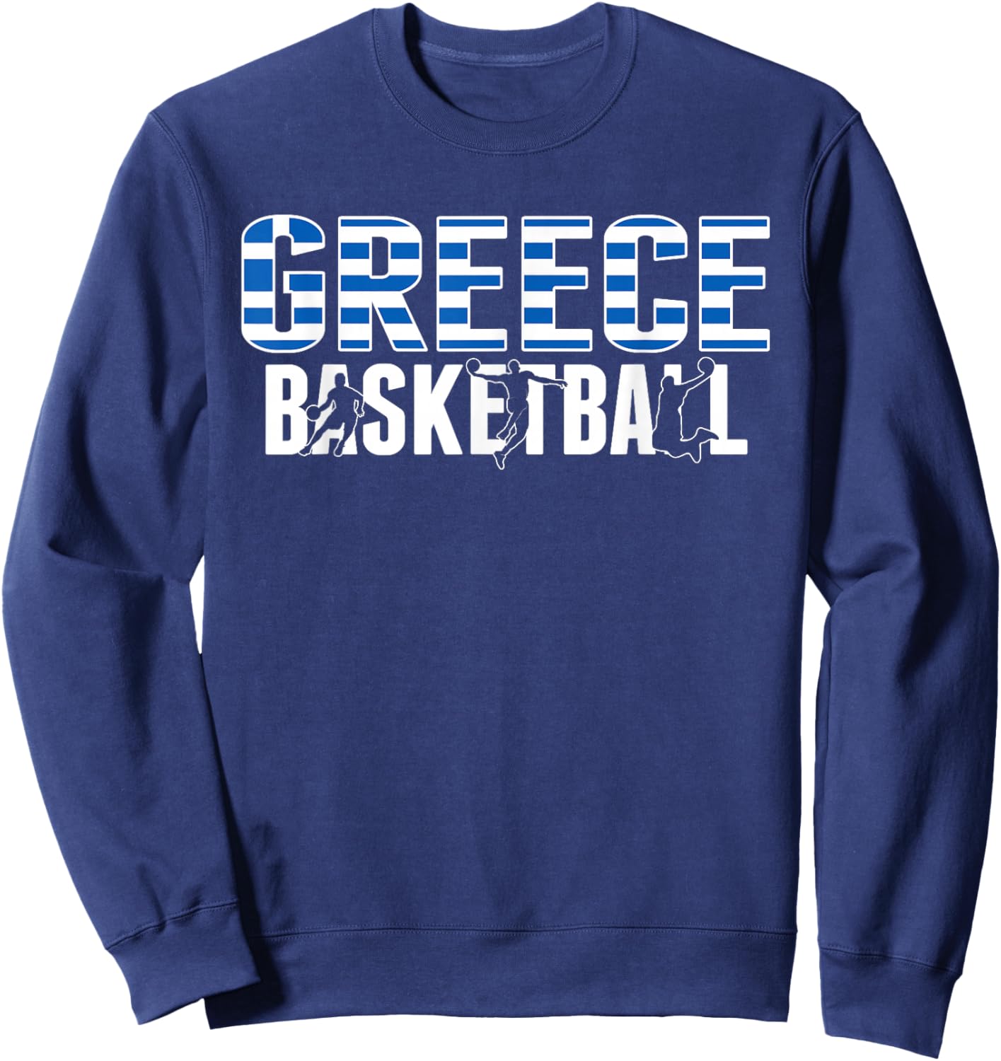 Greece Basketball Lovers Jersey Support Greek Baller Team Sweatshirt - Sweatshirt | Navy