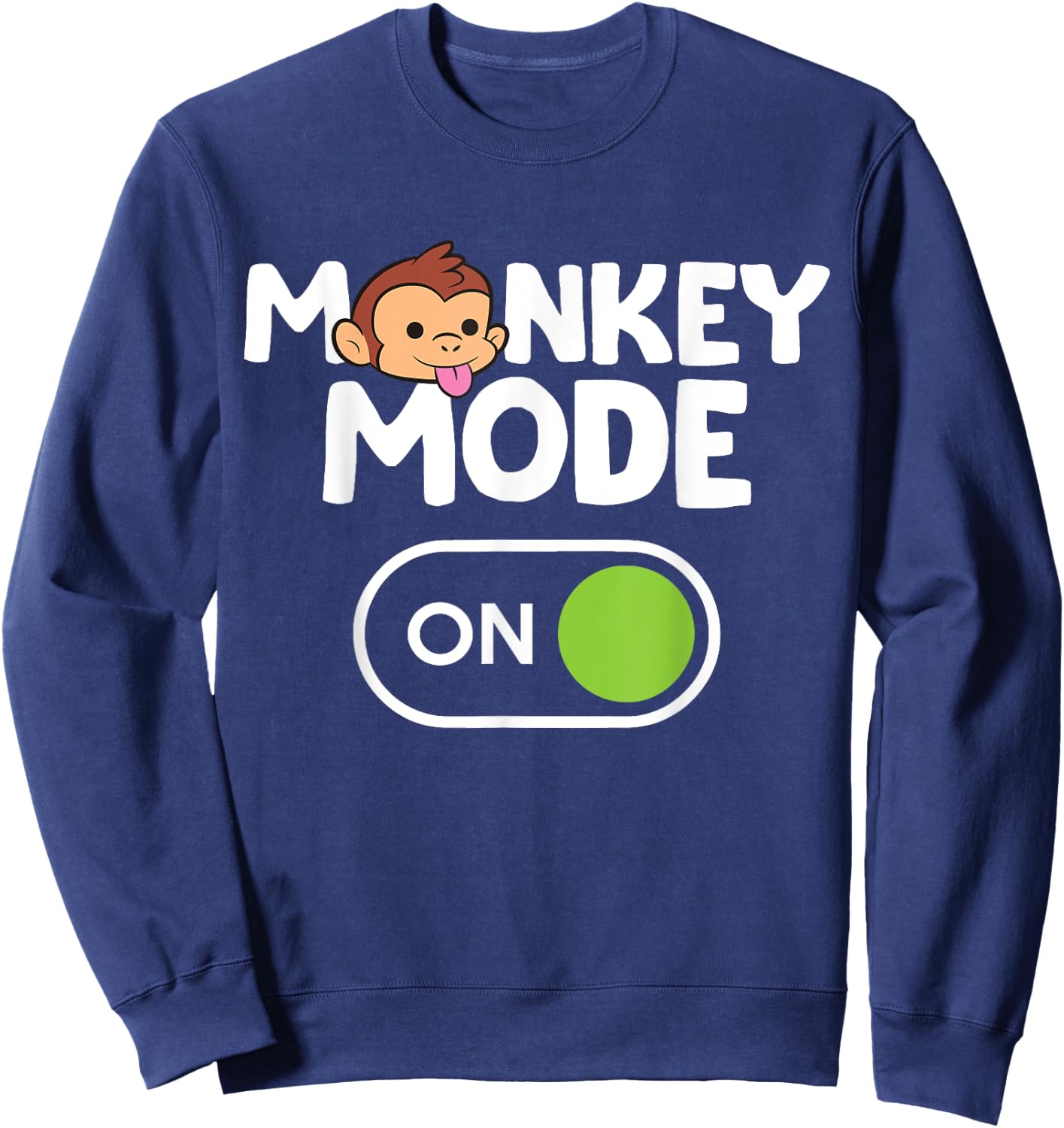 Monkey Mode On Sweatshirt - Sweatshirt | Navy