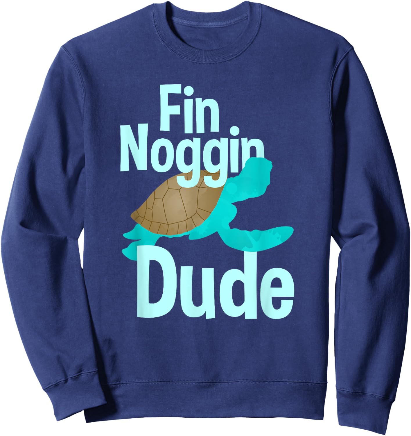 Fin Noggin Dude Sweatshirt - Sweatshirt | Navy