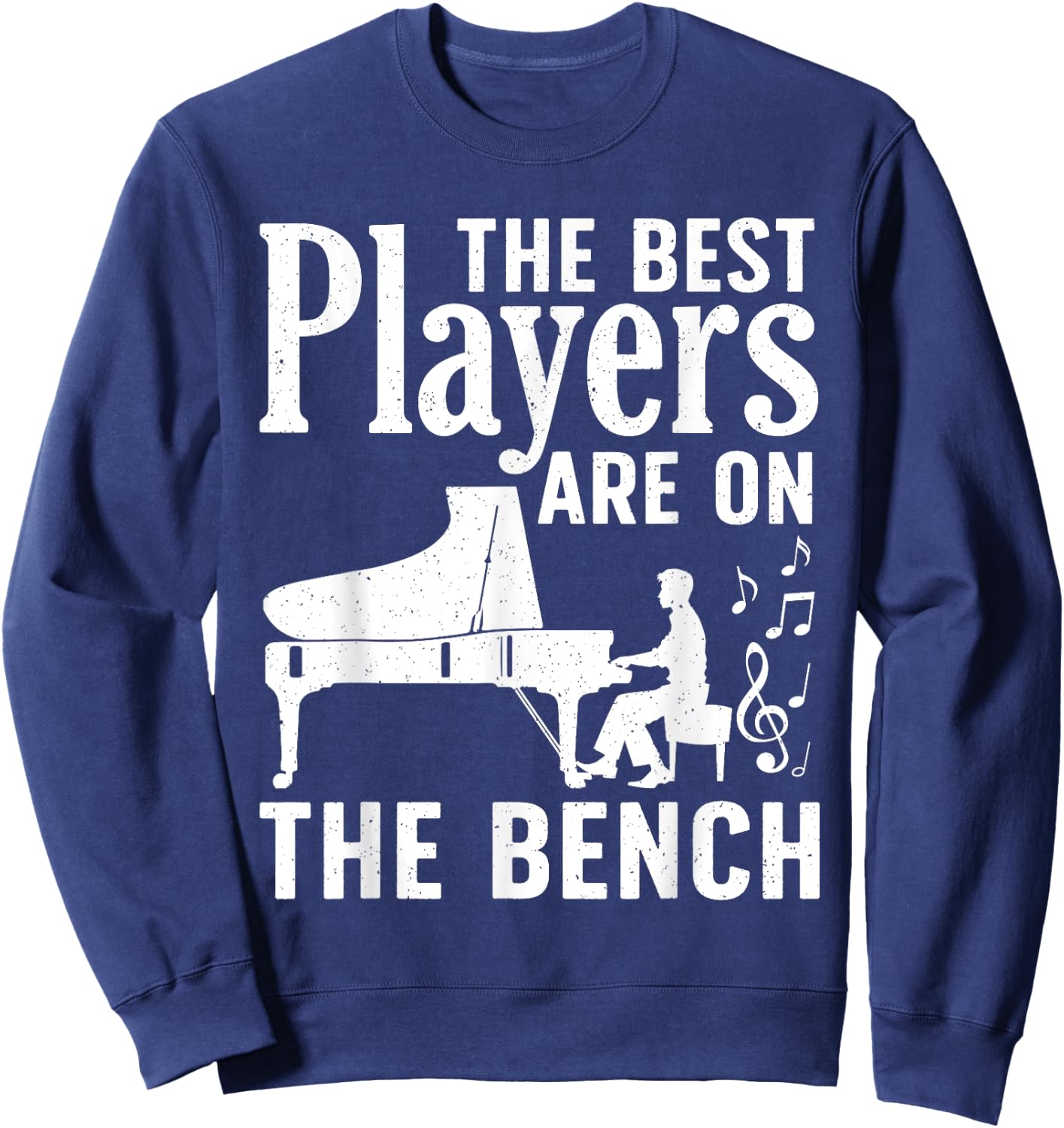 Funny Piano Player Women Music Lovers Piano Teacher Sweatshirt - Sweatshirt | Navy