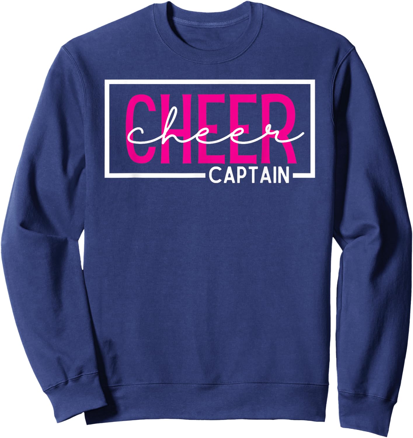 Cheer Captain Cheerleading Sweatshirt - Sweatshirt | Navy