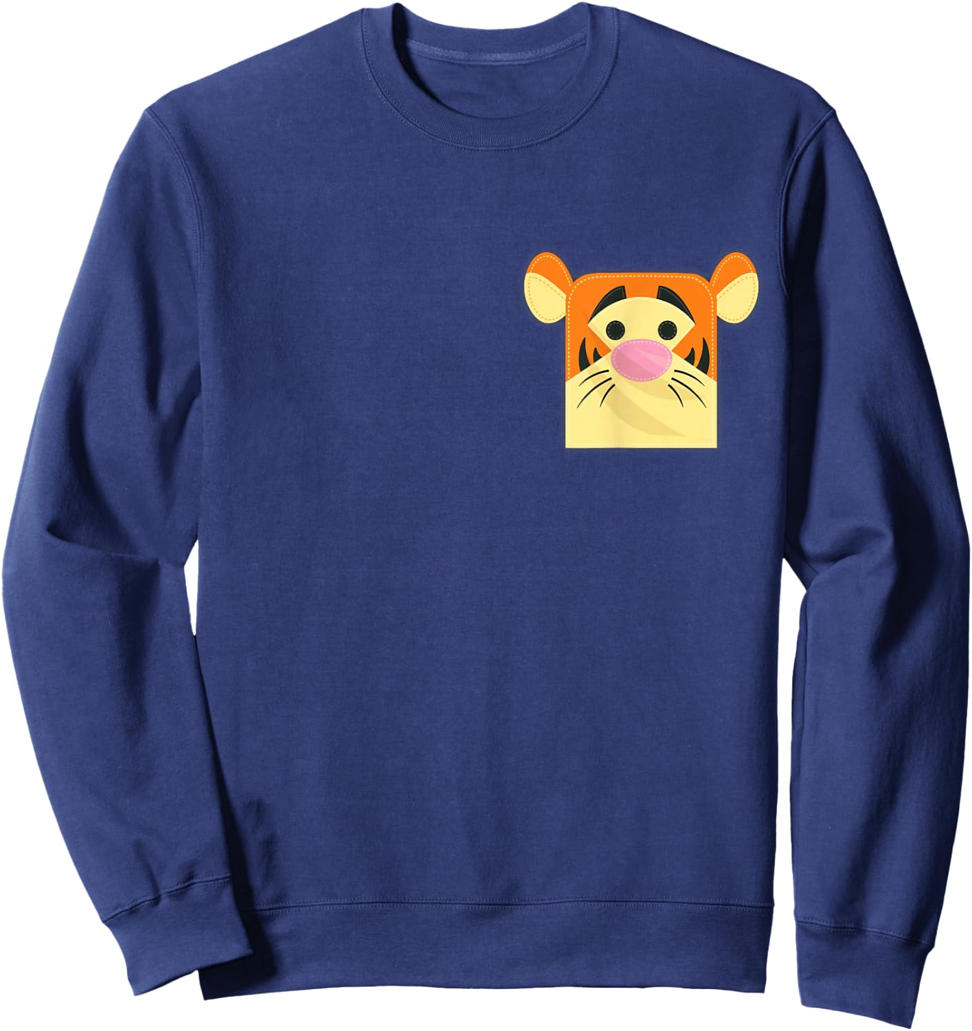 Disney Winnie The Pooh Tigger Small Block Character Pocket Sweatshirt - Sweatshirt | Navy