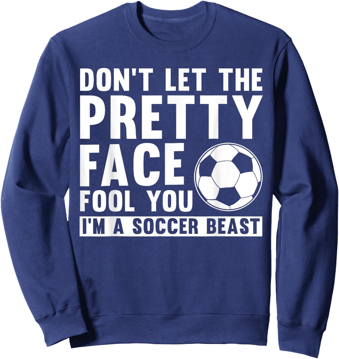 Cool Soccer Teen Girls Soccer Lover Player Sports Sweatshirt - Sweatshirt | Navy