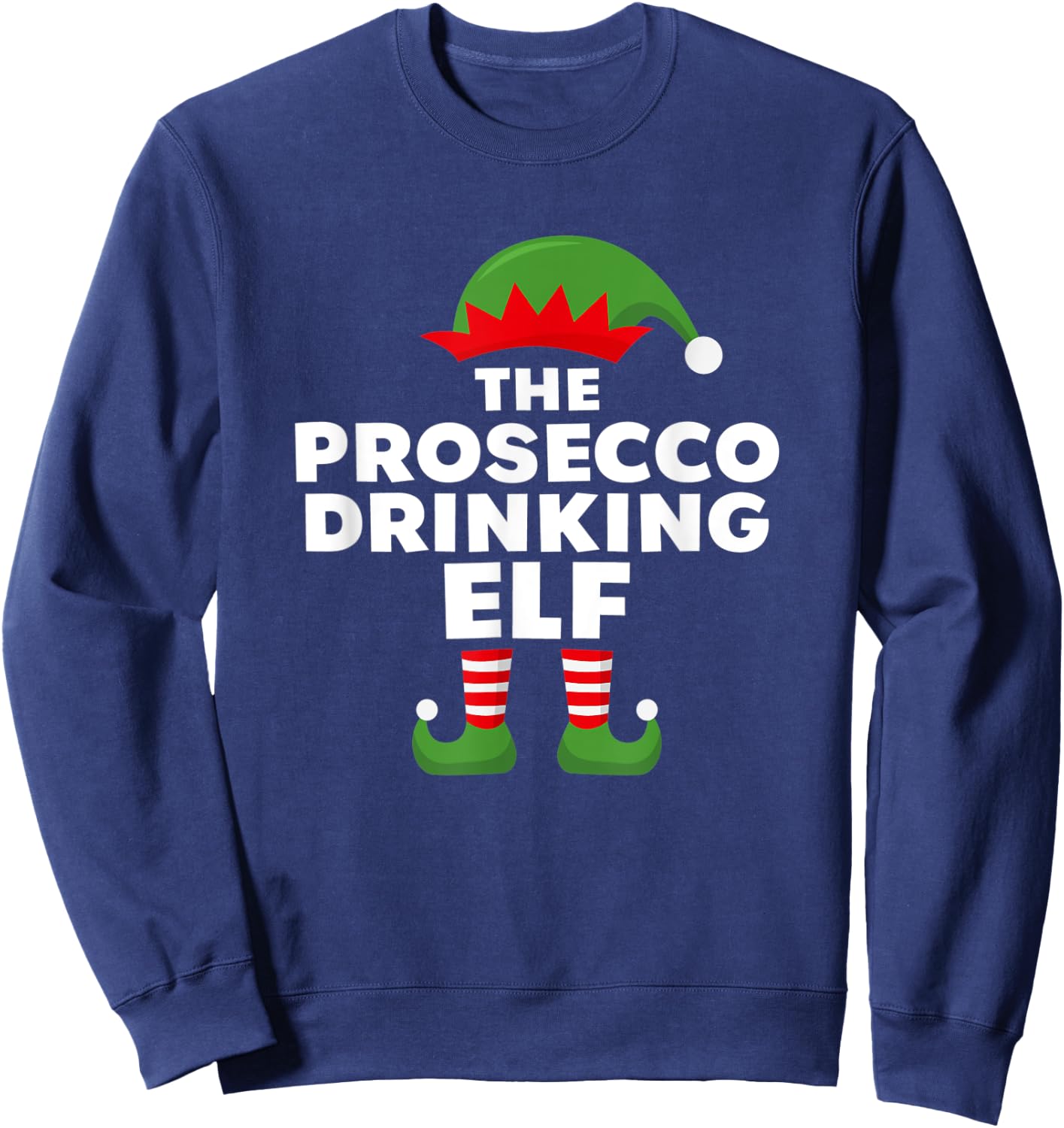 The Prosecco Drinking Elf Sweatshirt - Sweatshirt | Navy