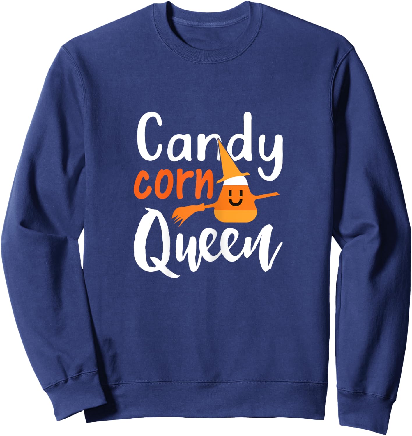 Candy Corn Queen - Funny Halloween Candycorn Gift Sweatshirt - Sweatshirt | Navy