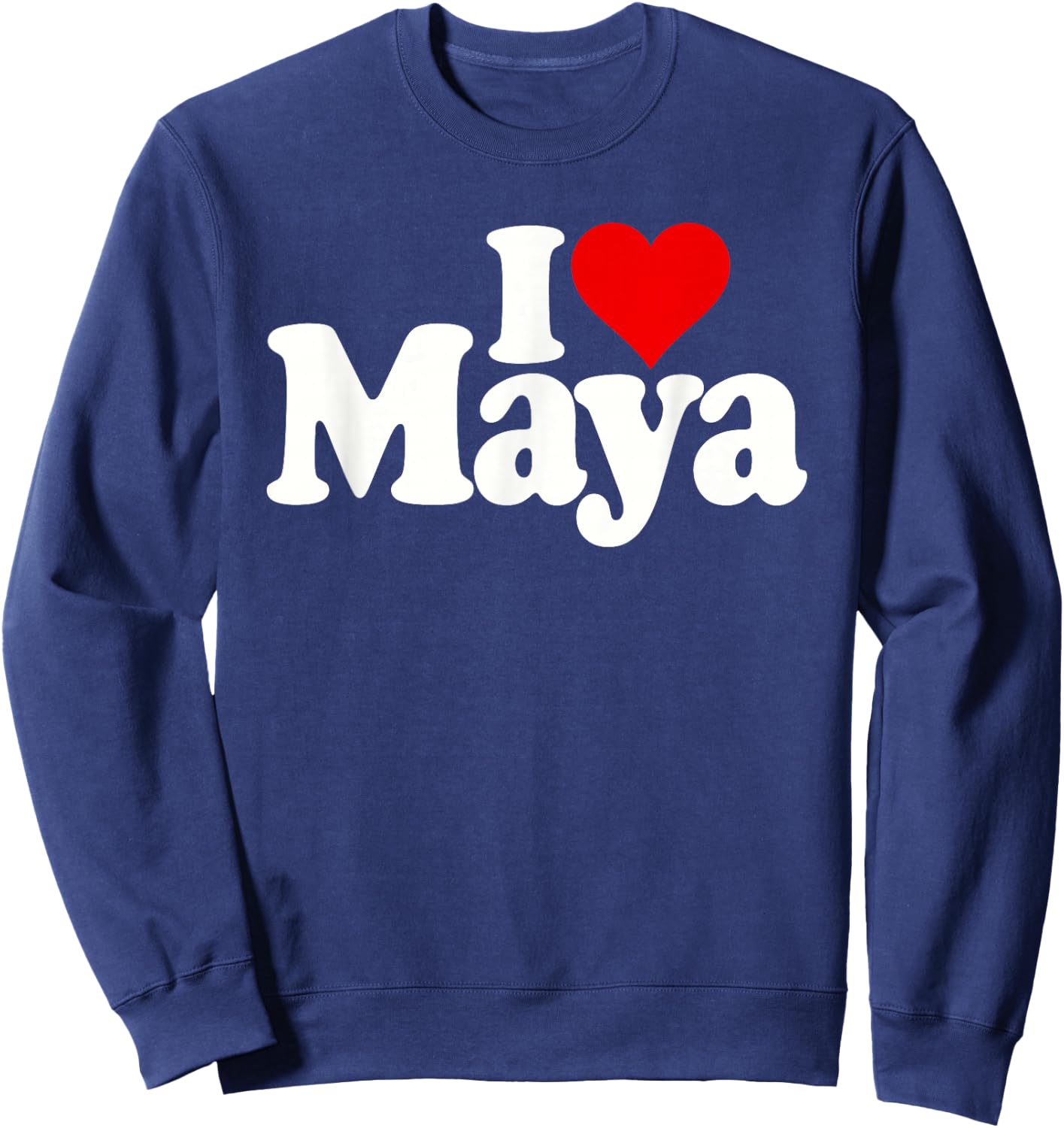 I Love Heart Maya Sweatshirt - Sweatshirt | Navy