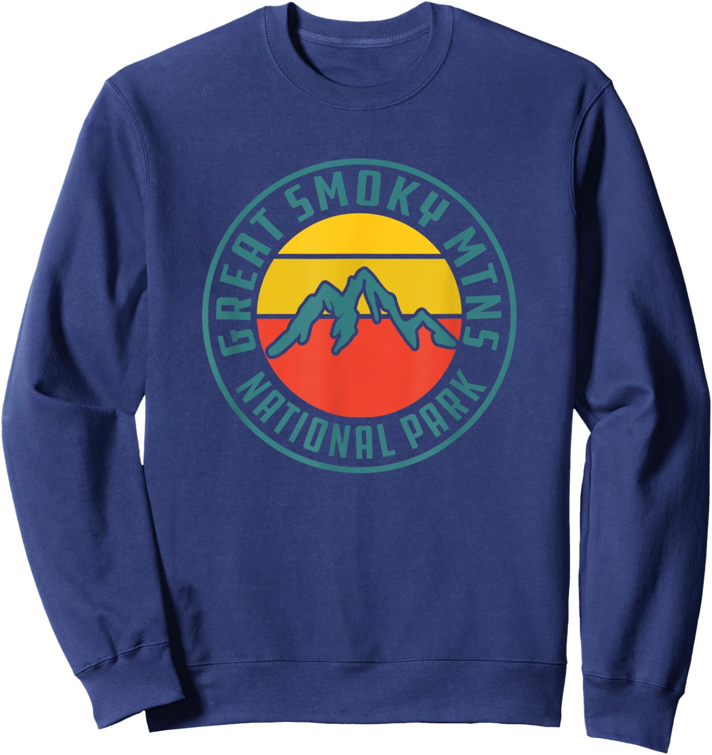 Great Smoky Mountains National Park Retro Sweatshirt - Sweatshirt | Navy