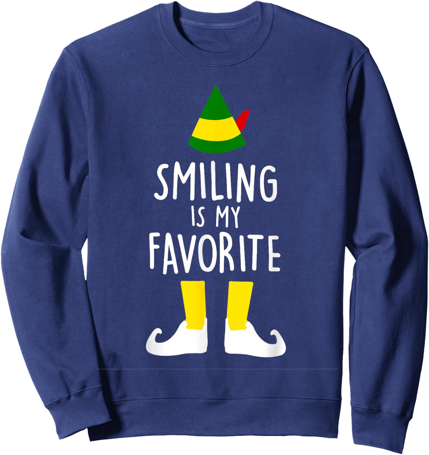 Smiling Is My Favorite Sweatshirt - Sweatshirt | Navy