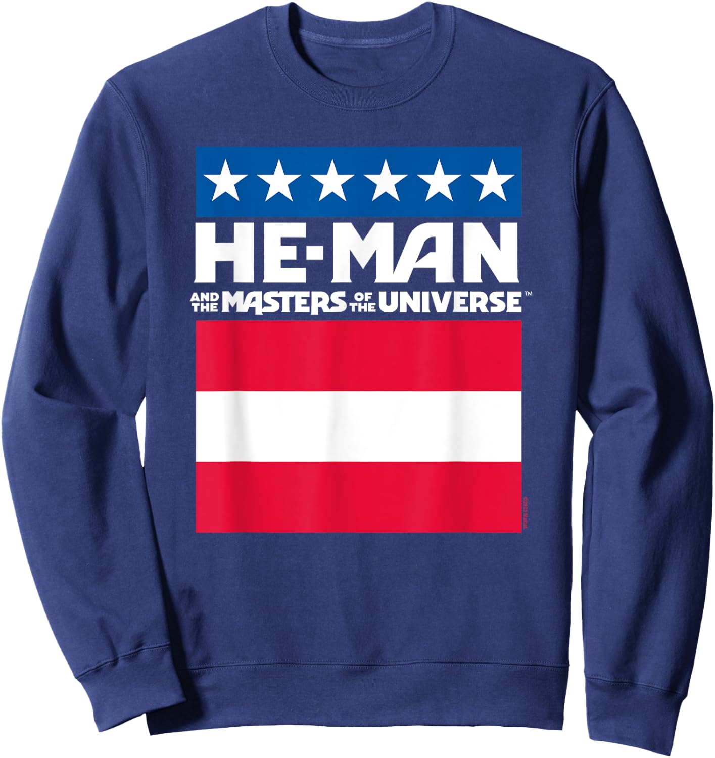 Masters Of The Universe - He-Man Logo Flag Sweatshirt - Sweatshirt | Navy