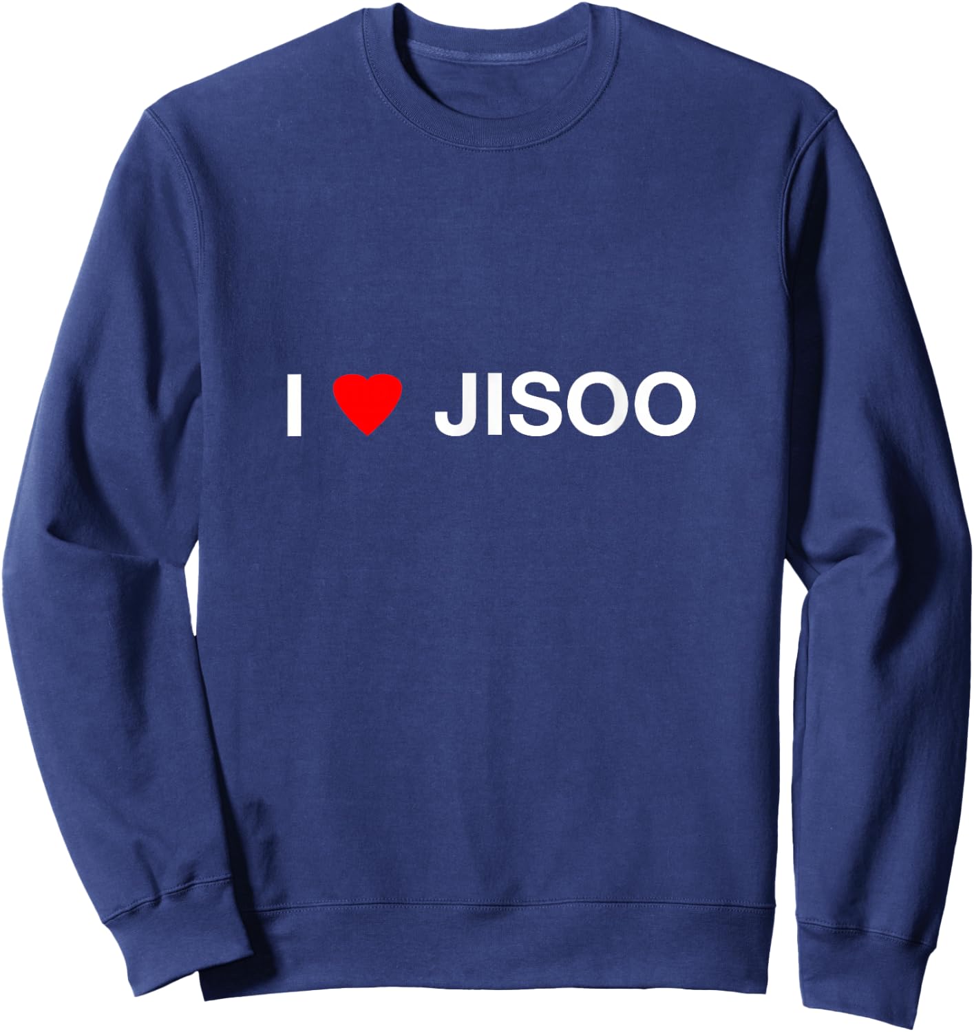 I Heart JISOO Sweatshirt - Sweatshirt | Navy
