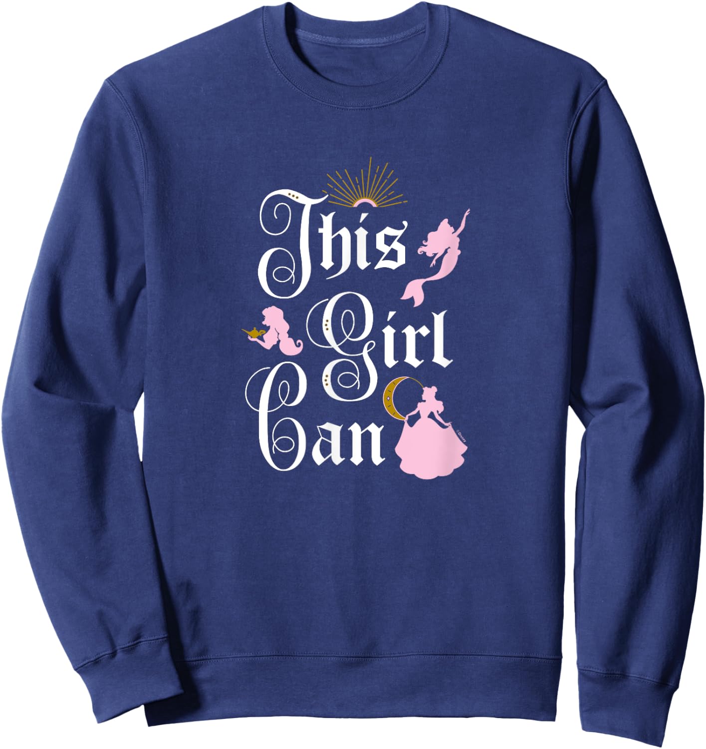 Disney Princess - This Girl Can Sweatshirt - Sweatshirt | Navy