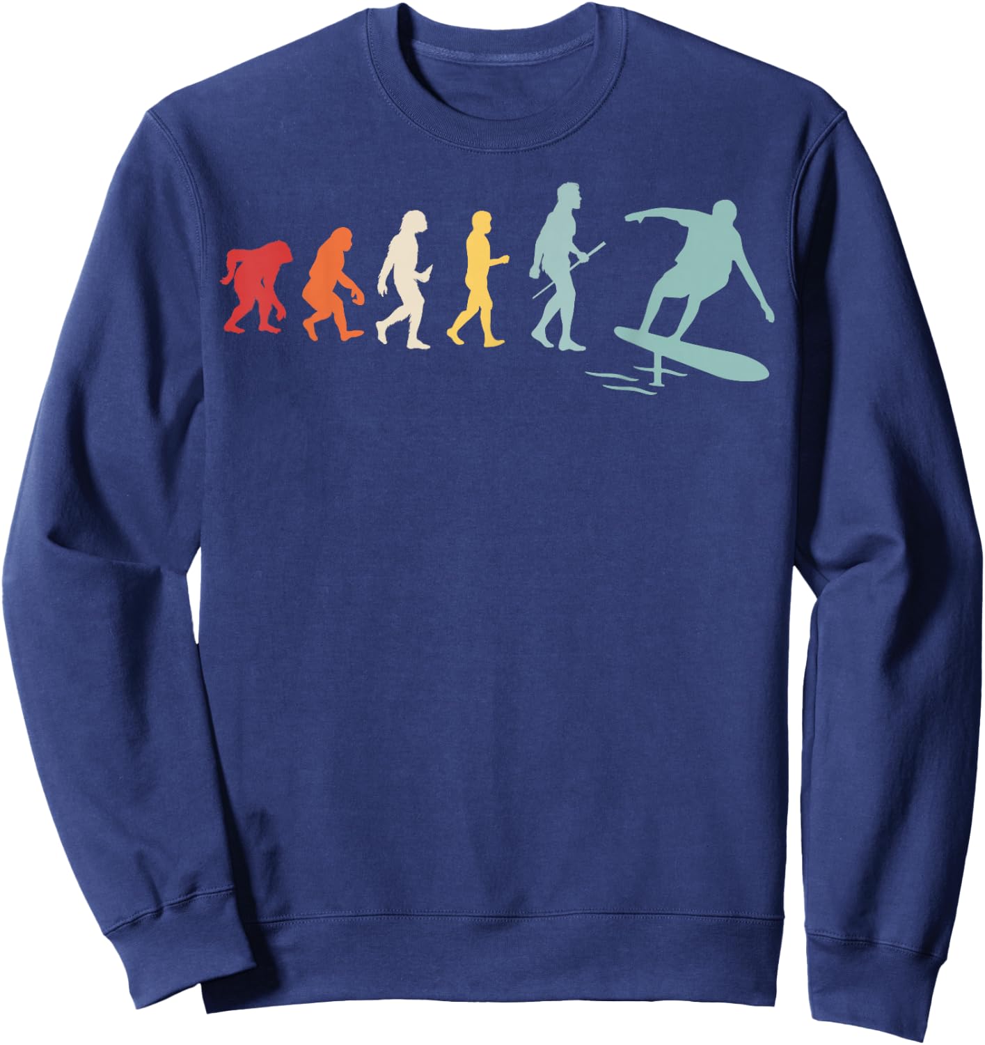 Hydrofoil Surfing Evolution Design for a Hydrofoil Expert Sweatshirt - Sweatshirt | Navy