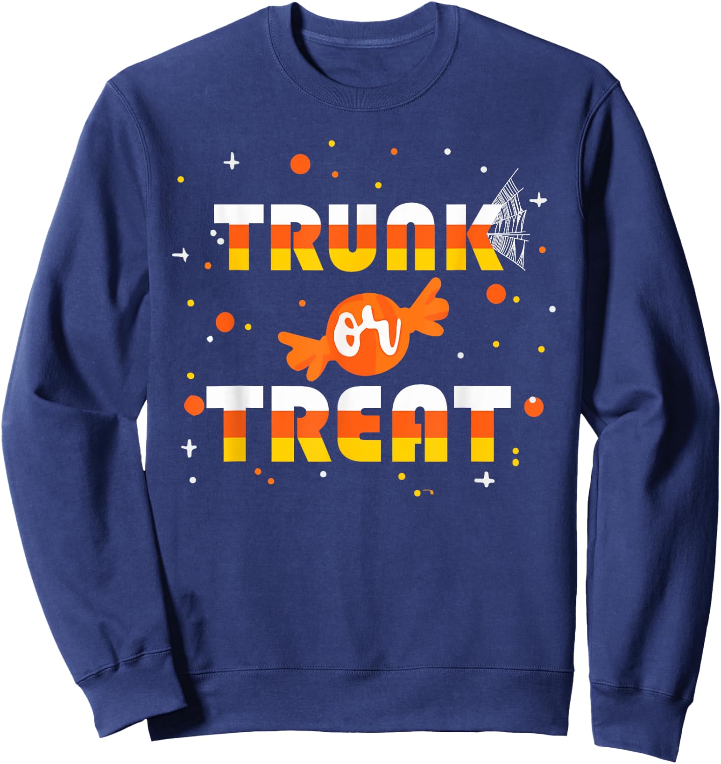 Trunk Or Treat Halloween Costume Christian Church Candy Corn Sweatshirt - Sweatshirt | Navy