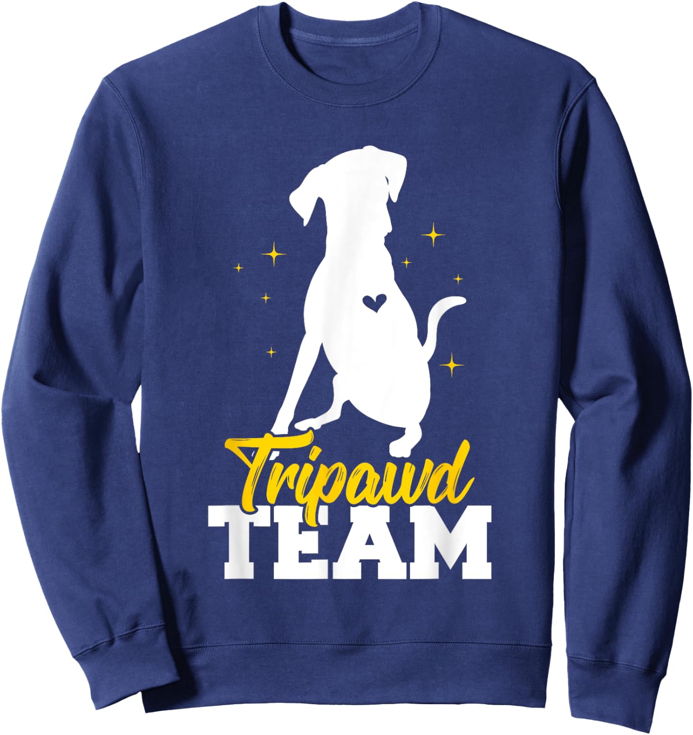 Tripawd Team Leg Amputee Dog Tripaw Dogs Tripod Dog Owners Sweatshirt - Sweatshirt | Navy