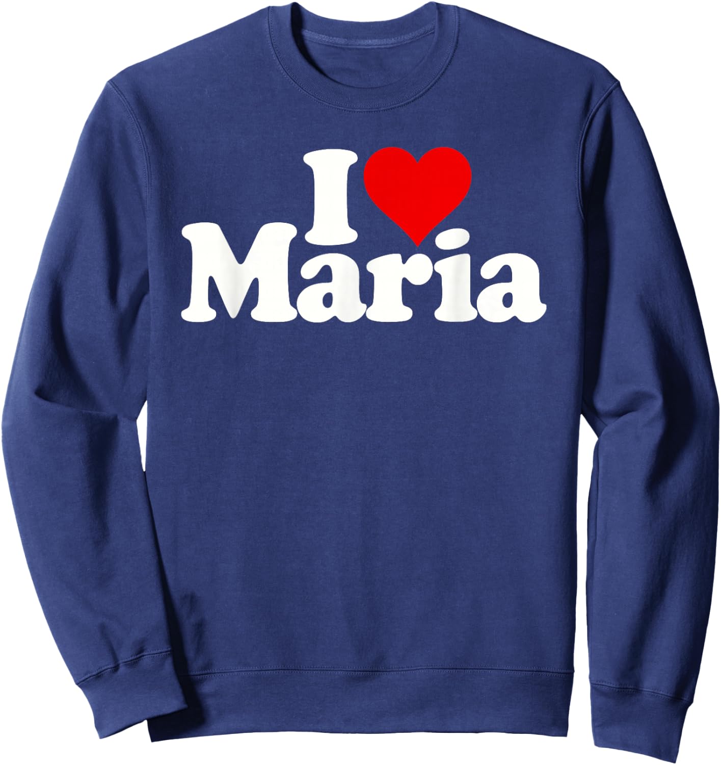 I Love Heart Maria Sweatshirt - Sweatshirt | Navy