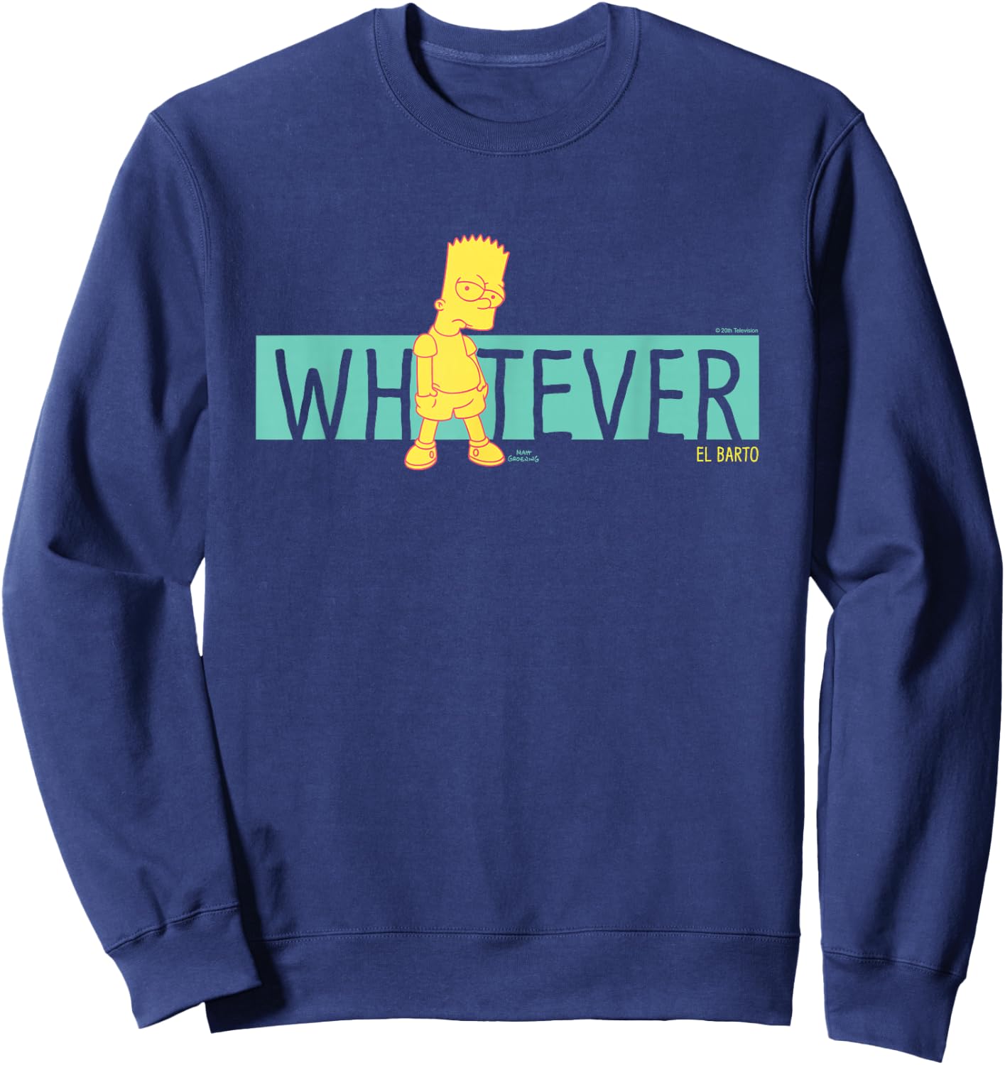 The Simpsons Bart Simpson Whatever El Barto Sweatshirt - Sweatshirt | Navy