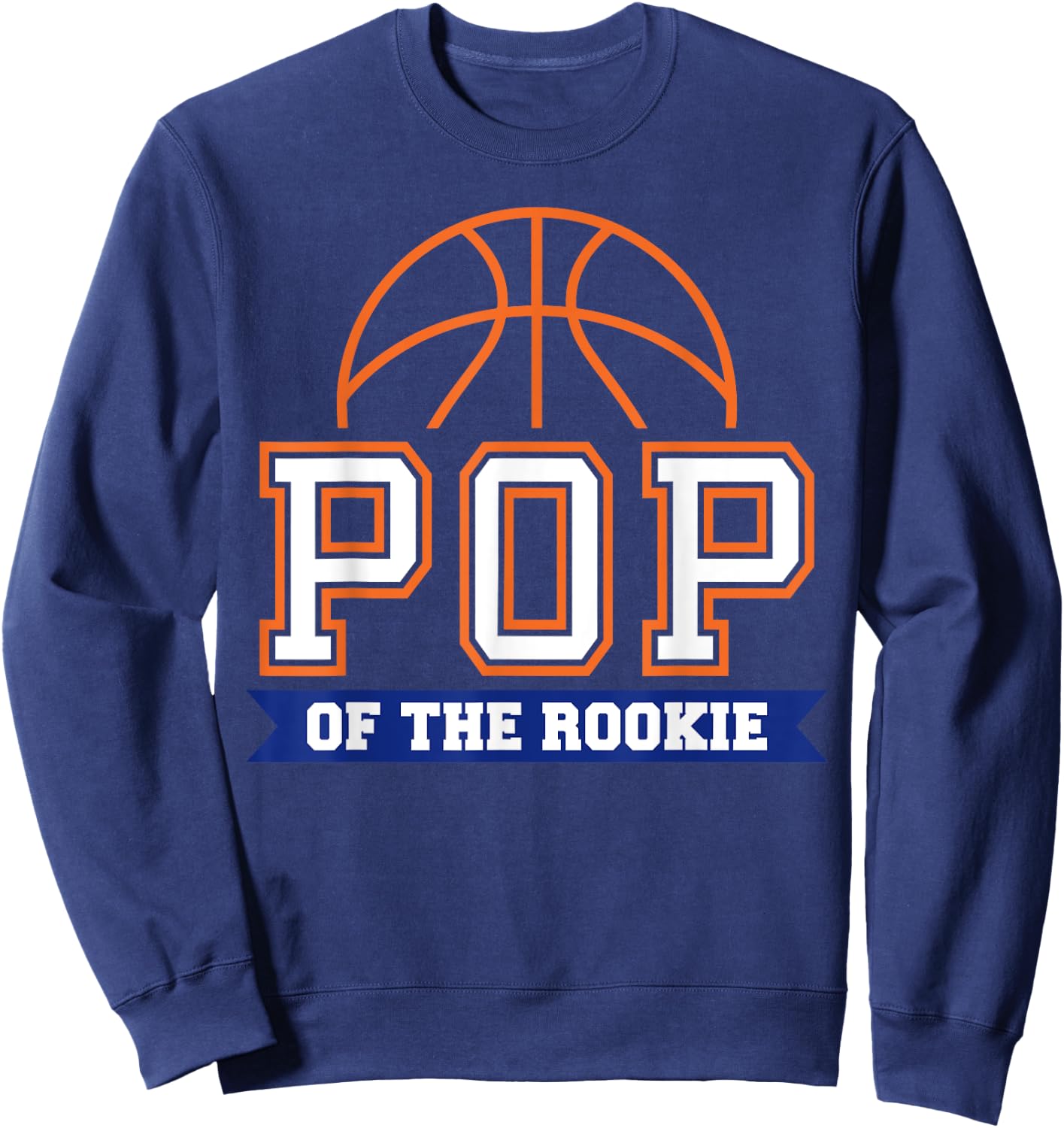 POP of Rookie 1st Birthday Basketball Theme Matching Party Sweatshirt - Sweatshirt | Navy