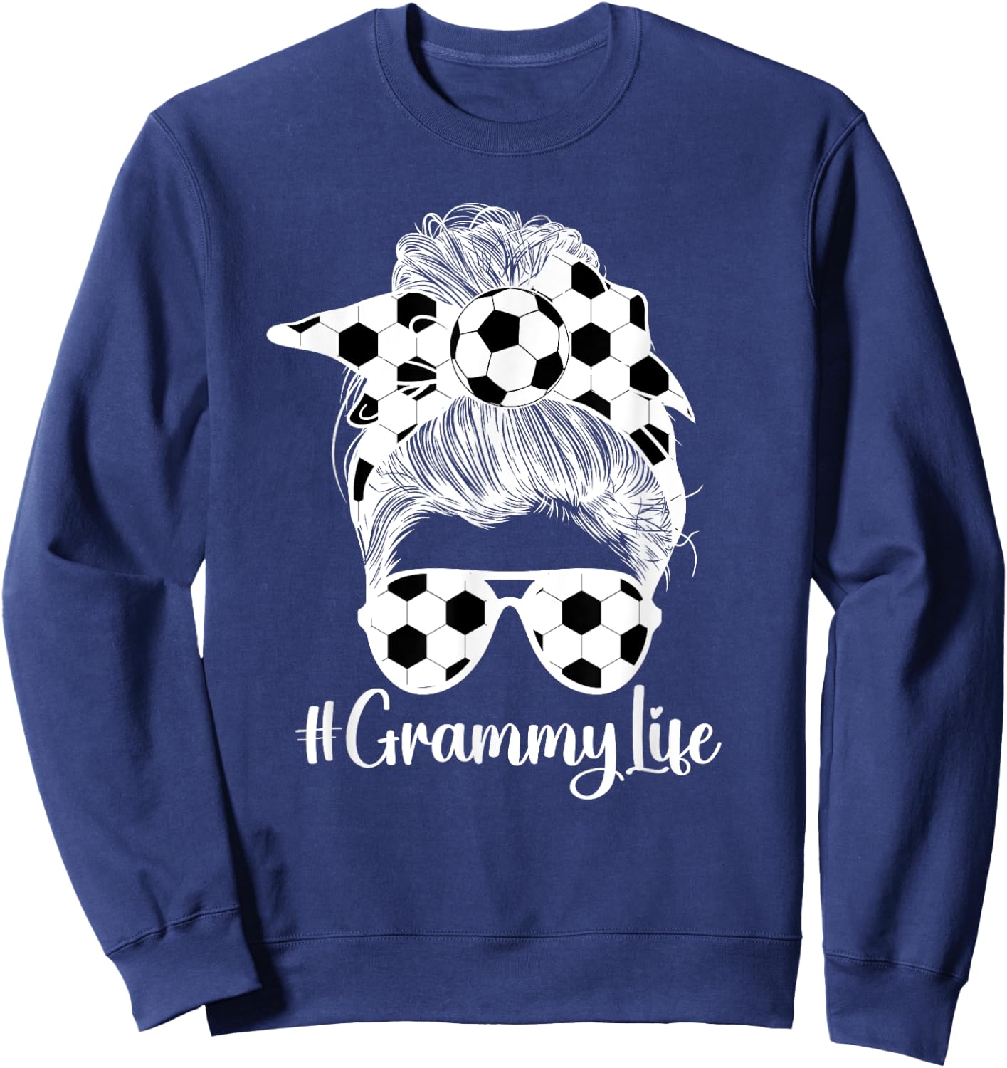 Grammy Life Soccer Grammy Of A Soccer Player Grammy Sweatshirt - Sweatshirt | Navy
