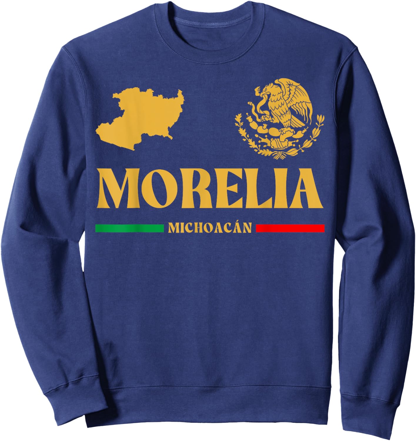 Morelia Emblem, Morelia Michoacan, Morelia Sweatshirt - Sweatshirt | Navy