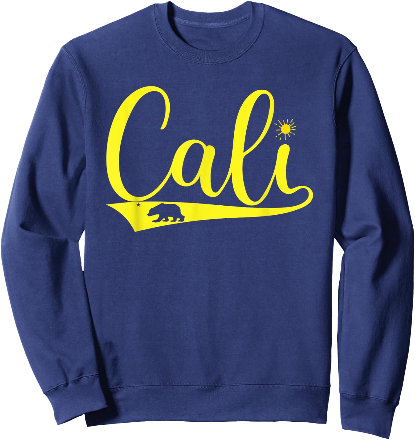 Cali California Bear CA Republic Sweatshirt - Sweatshirt | Navy