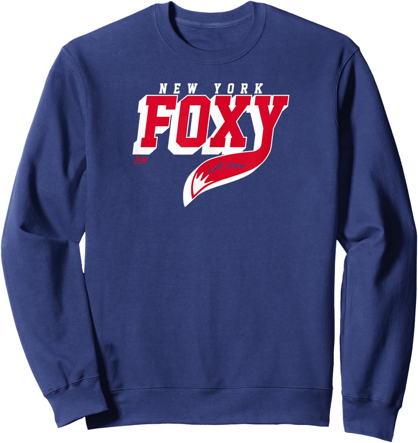Adam Fox: Foxy - New York Hockey Sweatshirt - Sweatshirt | Navy